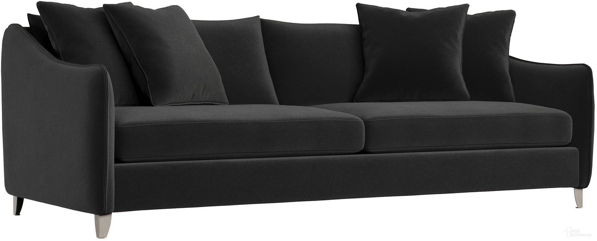 The appearance of Joli Velvet Fabric Sofa In Grey designed by Bernhardt in the modern / contemporary interior design. This grey velvet piece of furniture  was selected by 1StopBedrooms from Joli Collection to add a touch of cosiness and style into your home. Sku: P4817_5534-011. Material: Velvet. Upholstery Material: Velvet.