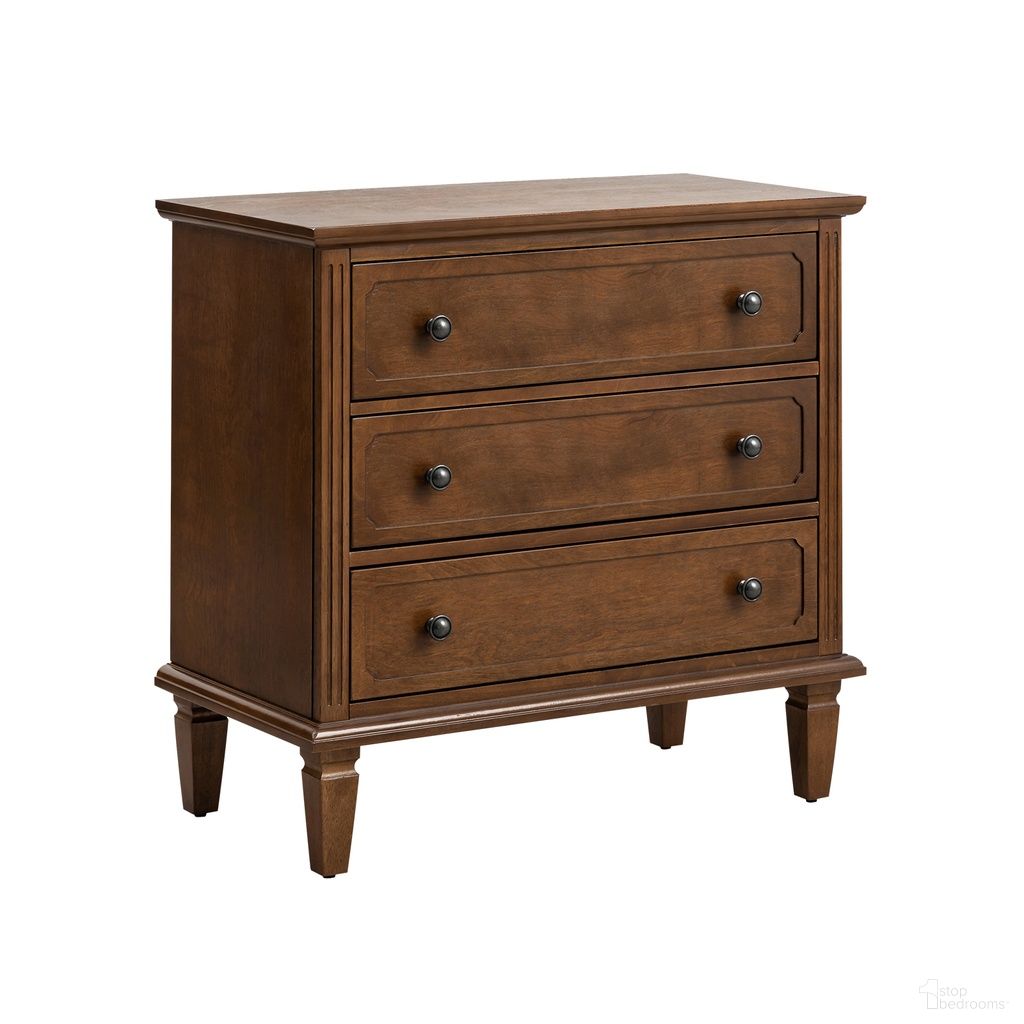Jonathan 3-Drawer Nightstand In Walnut