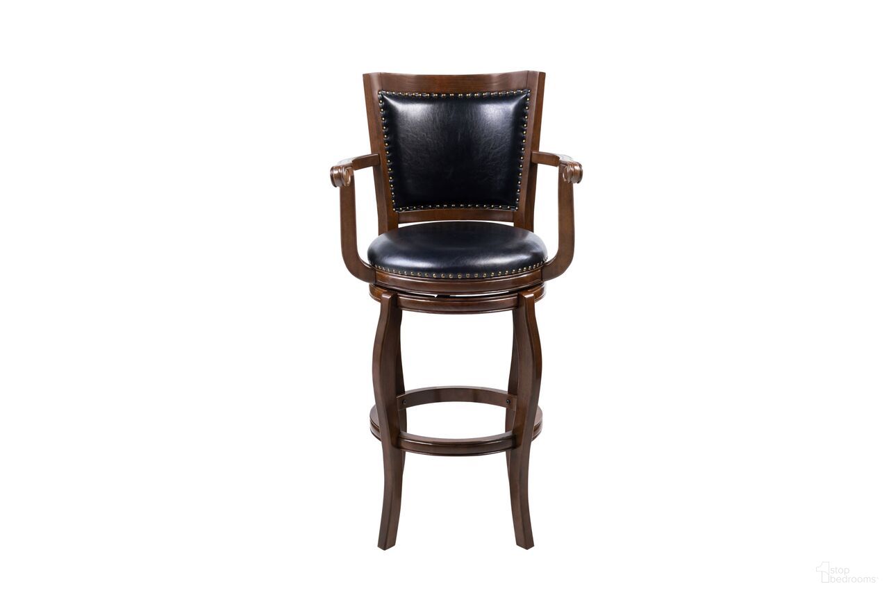 The appearance of Jones Extra Tall Swivel Barstool In Cappuccino and Black designed by Boraam Industries in the modern / contemporary interior design. This cappuccino/black piece of furniture was selected by 1StopBedrooms from Jones Collection to add a touch of cosiness and style into your home. Sku: 52234. Material: Rubberwood.
