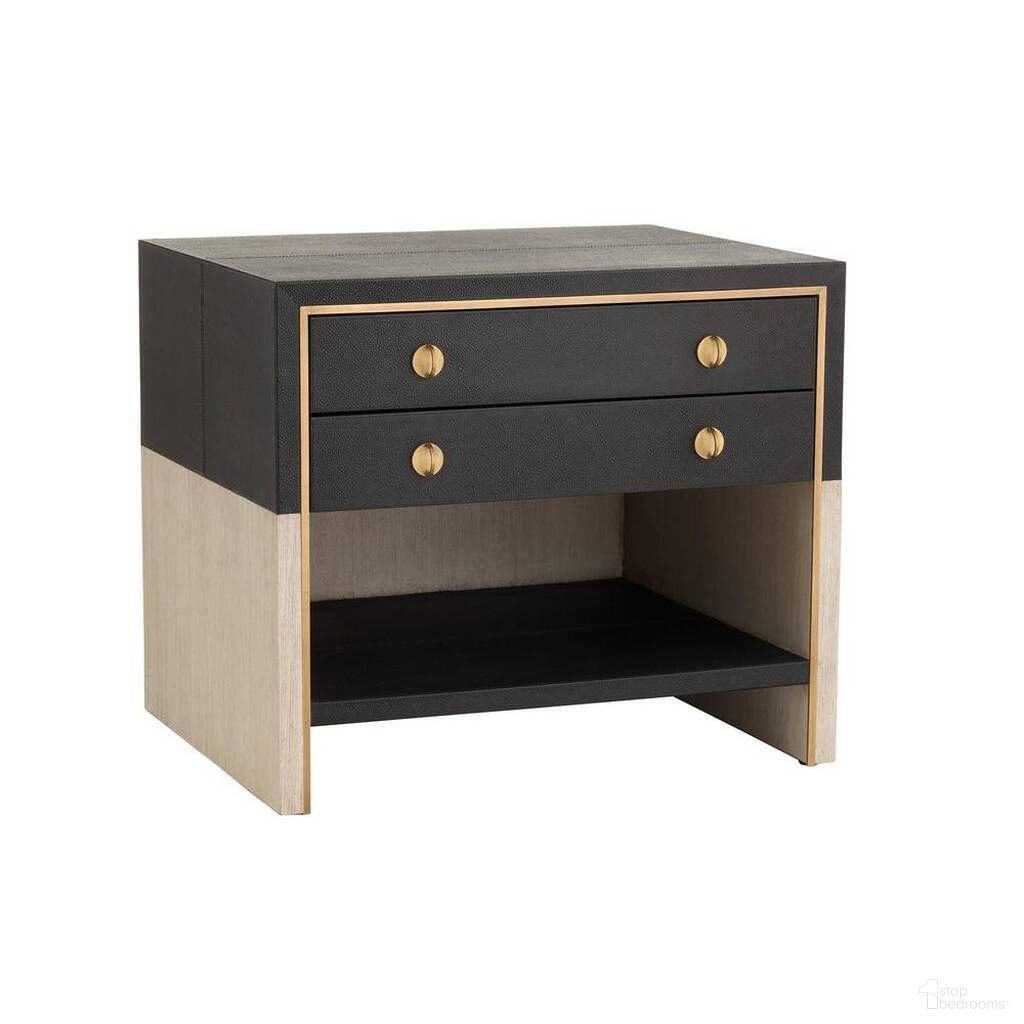 The appearance of Joplin Side Table In Black designed by Arteriors in the modern / contemporary interior design. This black piece of furniture  was selected by 1StopBedrooms from Joplin Collection to add a touch of cosiness and style into your home. Sku: FII07. Material: Leather.