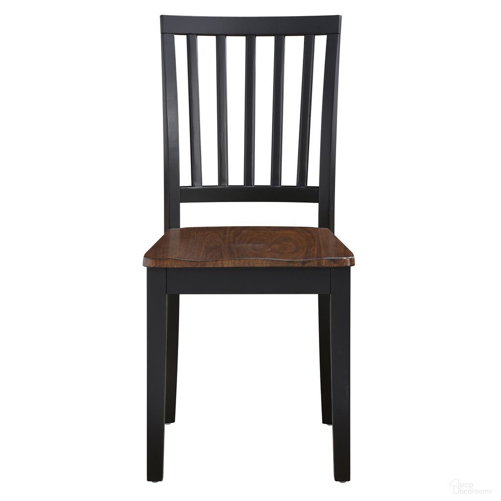 The appearance of Joplin Solid Wood Two-Tone Farmhouse Chair Set of 2 In Black and Brown designed by Steve Silver in the traditional interior design. This black and brown piece of furniture was selected by 1StopBedrooms from Joplin Collection to add a touch of cosiness and style into your home. Sku: JOP500NS. Material: Rubberwood. Chair Type: Side Chair.