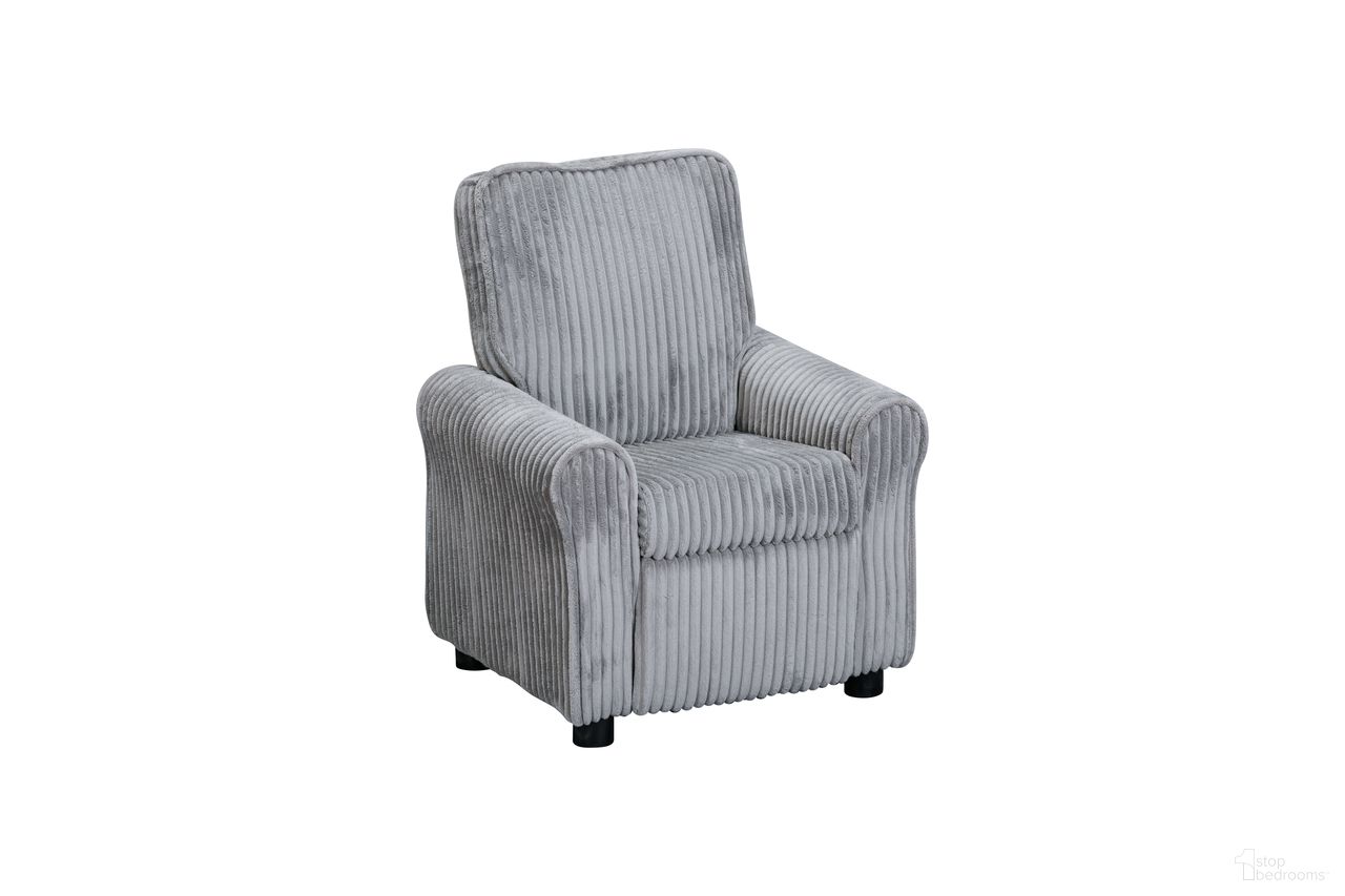 Jordan Kids Recliner In Soft Gray