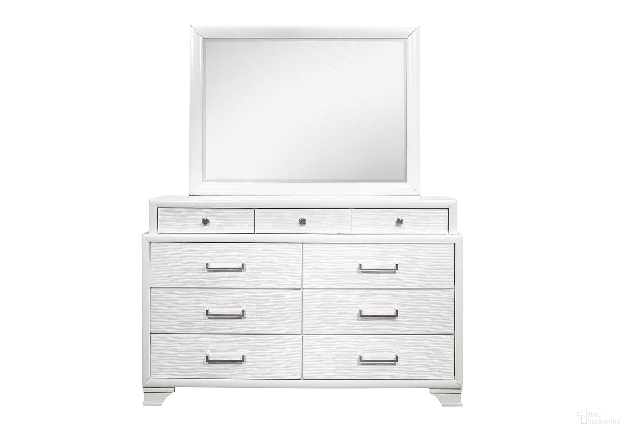 The appearance of Jordyn Dresser In White designed by Global Furniture USA in the transitional interior design. This white piece of furniture was selected by 1StopBedrooms from Jordyn Collection to add a touch of cosiness and style into your home. Sku: JORDYN-WHITE-DR-1. Material: MDF.