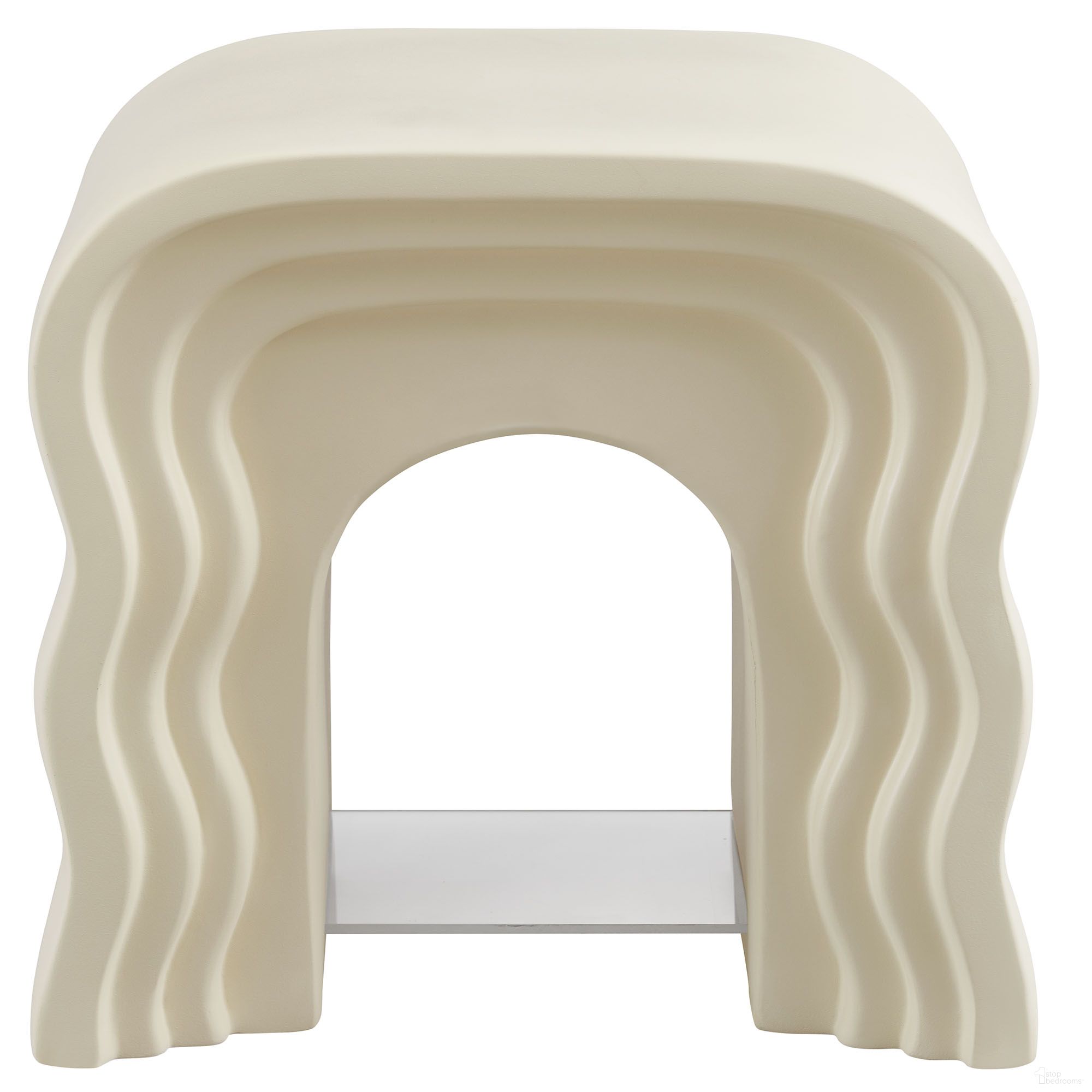 The appearance of Jorin Squiggle Side Table In Ivory designed by Modway in the modern / contemporary interior design. This ivory piece of furniture  was selected by 1StopBedrooms from Jorin Collection to add a touch of cosiness and style into your home. Sku: EEI-7171-IVO. Material: Stone.