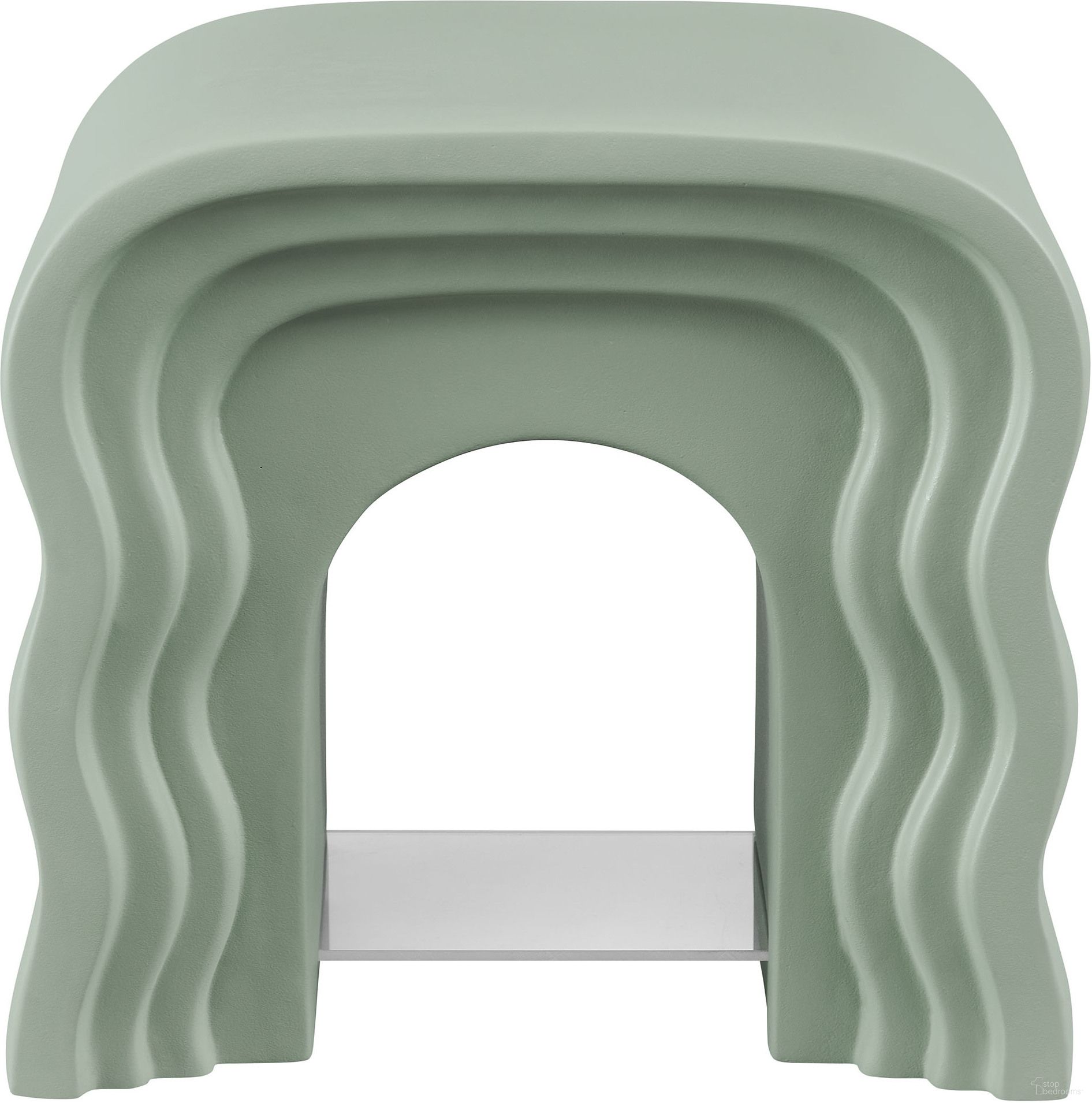 The appearance of Jorin Squiggle Side Table In Sage designed by Modway in the modern / contemporary interior design. This sage piece of furniture  was selected by 1StopBedrooms from Jorin Collection to add a touch of cosiness and style into your home. Sku: EEI-7171-SGE. Material: Stone.
