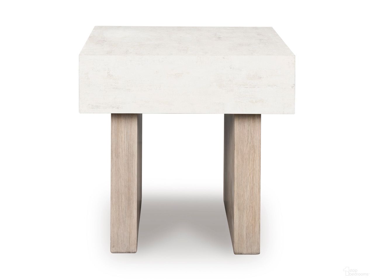 The appearance of Jorlaina End Table In Light Grayish Brown designed by Signature Design by Ashley in the modern / contemporary interior design. This light grayish brown piece of furniture  was selected by 1StopBedrooms from Jorlaina Collection to add a touch of cosiness and style into your home. Sku: T622-2. Material: Marble.