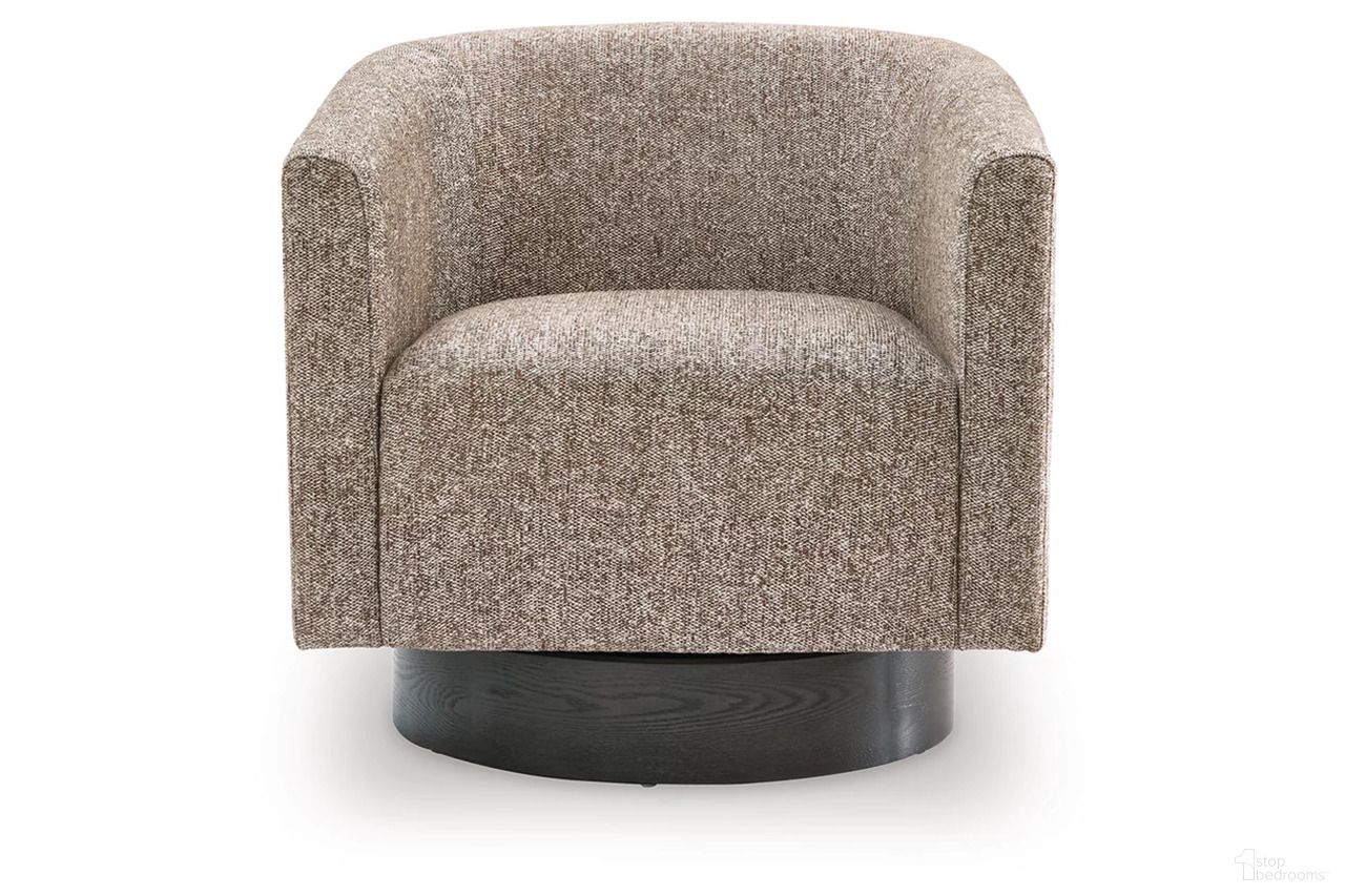 Jorryn Swivel Accent Chair In Brown