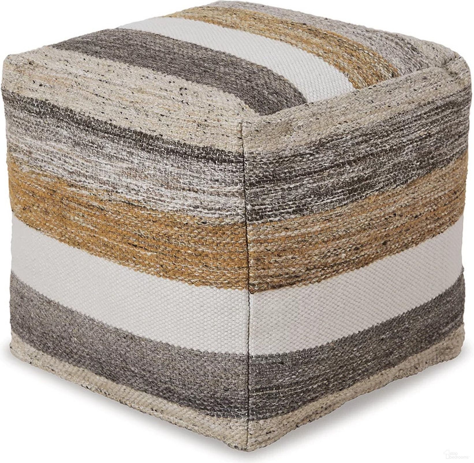 The appearance of Josalind Multi Pouf designed by Signature Design by Ashley in the transitional interior design. This multi piece of furniture was selected by 1StopBedrooms from Josalind Collection to add a touch of cosiness and style into your home. Sku: A1000935. Material: Fabric.