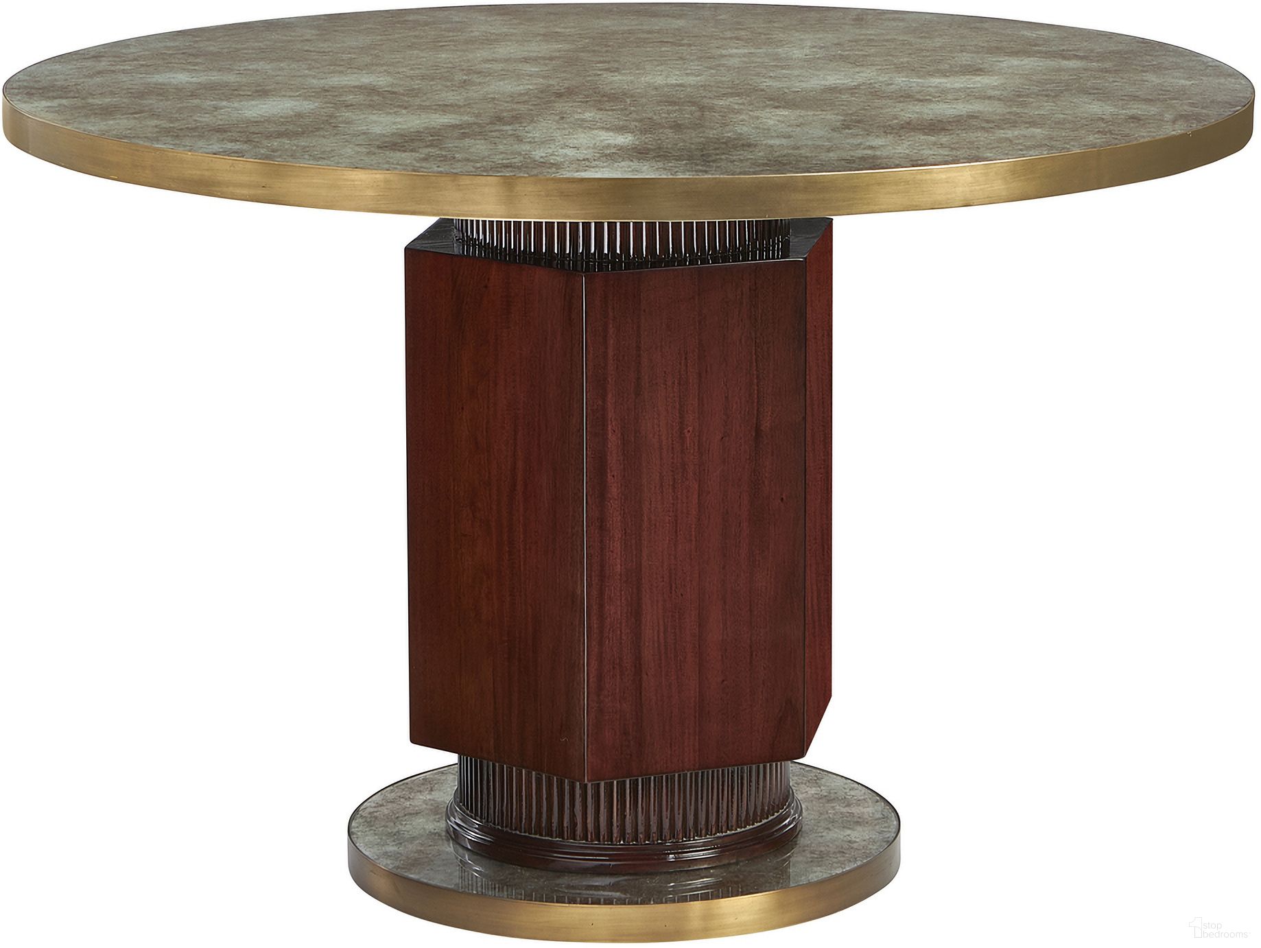 The appearance of Josefien Center Table In Mahogany and Brass designed by Maitland-Smith in the modern / contemporary interior design. This mahogany/brass piece of furniture was selected by 1StopBedrooms from Maitland Smith Collection to add a touch of cosiness and style into your home. Sku: CJ8372-30-B;CJ8372-30-T. Material: Mahogany.