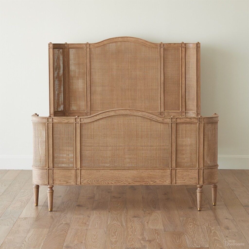 The appearance of Josephine King Bed In Bleached Oak designed by Global Views in the modern / contemporary interior design. This bleached oak piece of furniture was selected by 1StopBedrooms from Josephine Collection to add a touch of cosiness and style into your home. Sku: 2757. Material: Glass. Bed Size: King.