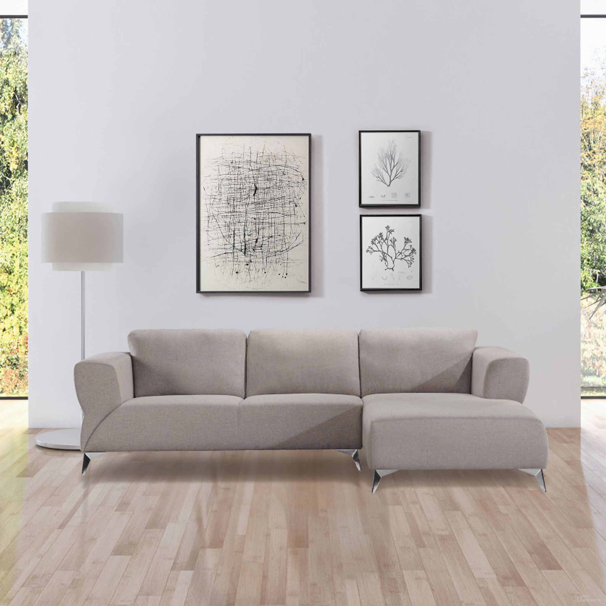 The appearance of Josiah Sand Fabric Sectional Sofa designed by ACME in the modern / contemporary interior design. This sand piece of furniture was selected by 1StopBedrooms from Josiah Collection to add a touch of cosiness and style into your home. Sku: 55095LOV;55096CHA. Material: Upholstered. Layout: Sofa & Chaise.