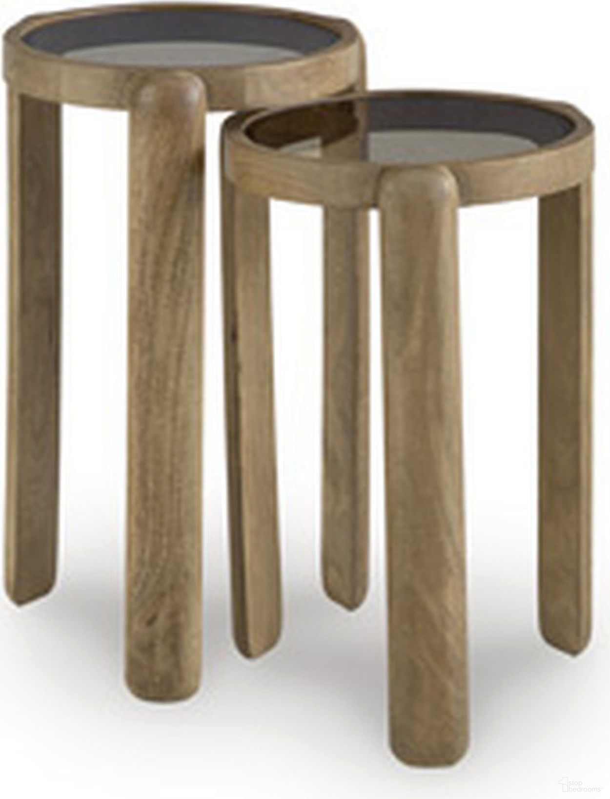 The appearance of Jossor Accent Table Set of 2 In Light Brown designed by Signature Design by Ashley in the transitional interior design. This light brown piece of furniture  was selected by 1StopBedrooms from Jossor Collection to add a touch of cosiness and style into your home. Sku: A4000726.