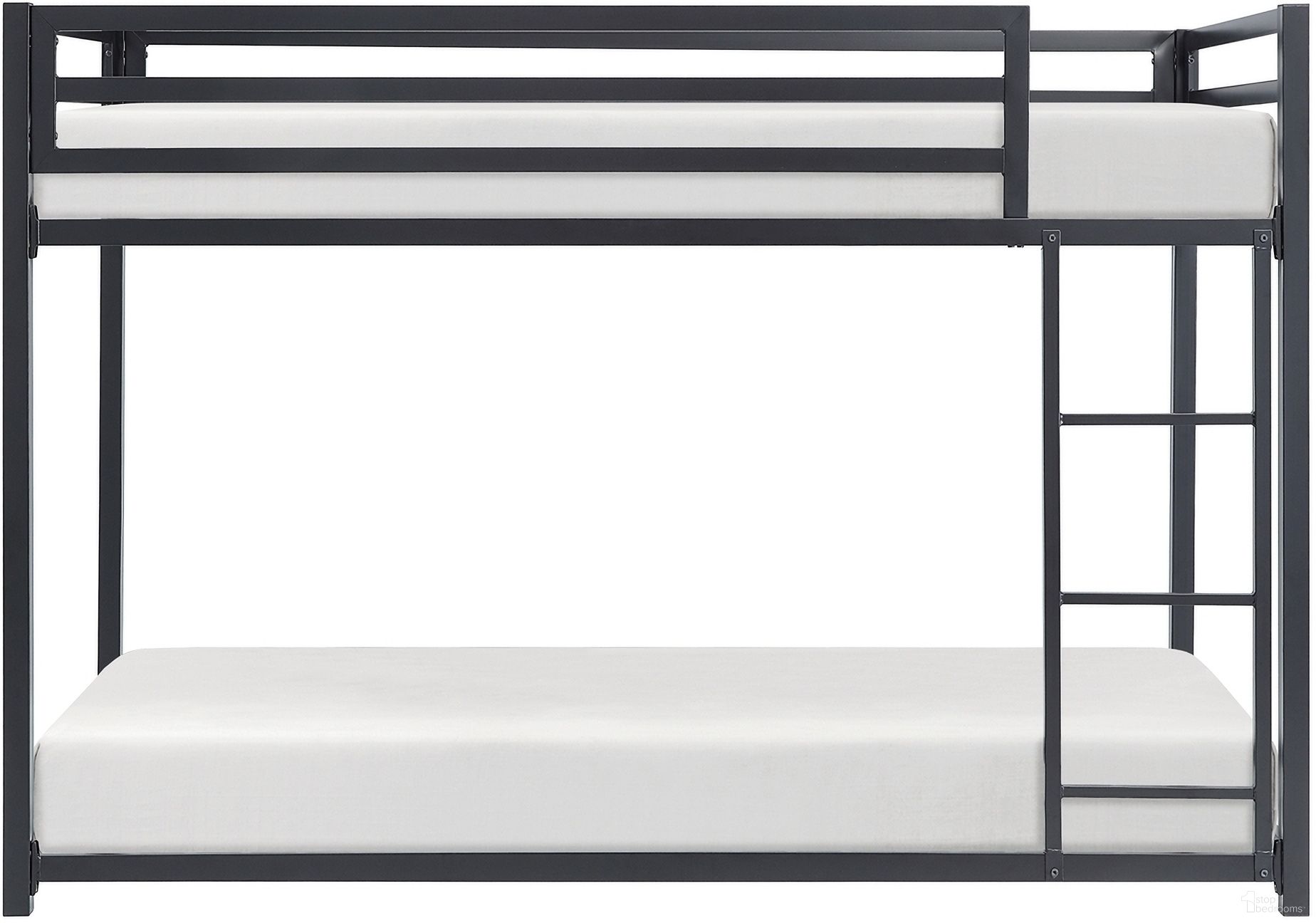 The appearance of Jovie Twin Over Twin Bunk Bed In Black designed by Homelegance in the modern / contemporary interior design. This black piece of furniture  was selected by 1StopBedrooms from Jovie Collection to add a touch of cosiness and style into your home. Sku: B2010BK-1. Bed Type: Bunk Bed. Material: Metal. Bed Size: Twin Over Twin.