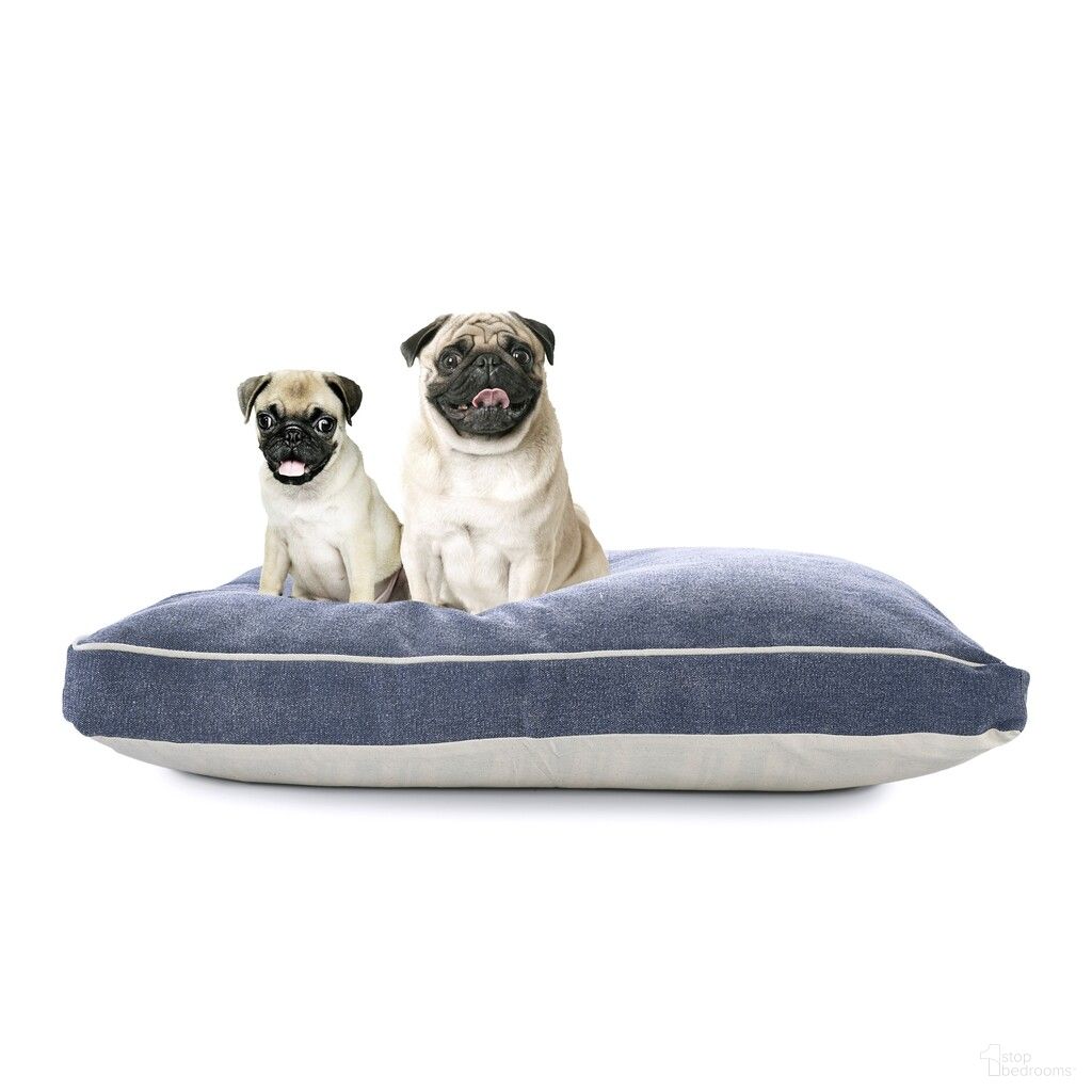 The appearance of Jovna Solid Stonewash Pillow Dog Bed with Removable Cover In Blue designed by Rajani Home in the modern / contemporary interior design. This blue piece of furniture was selected by 1StopBedrooms from Filo Collection to add a touch of cosiness and style into your home. Sku: 0C091208G49348. Material: Cotton.