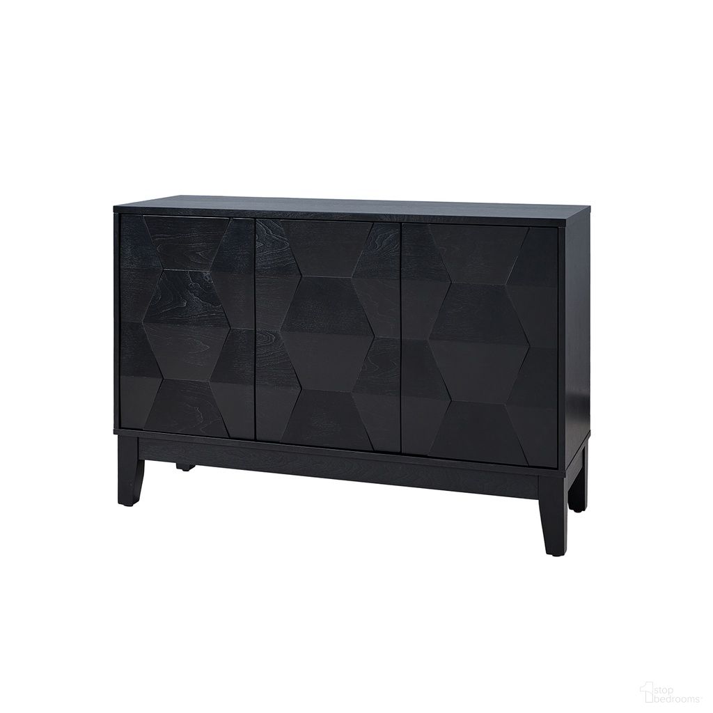 The appearance of Joyce Sideboard In Black designed by Karat Home in the modern / contemporary interior design. This black piece of furniture was selected by 1StopBedrooms from Joyce Collection to add a touch of cosiness and style into your home. Sku: SBHM0836-BLK. Material: Engineered Wood.