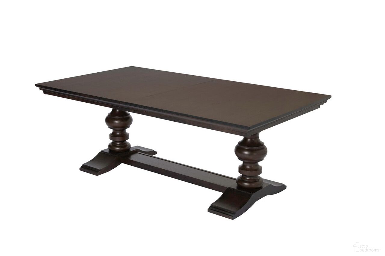 The appearance of Juanita Extendable Dining Table with 24 Inch Removable Leaf In Cappuccino designed by Best Quality Furniture in the traditional interior design. This cappuccino piece of furniture was selected by 1StopBedrooms from Juanita Collection to add a touch of cosiness and style into your home. Sku: D35DTT;D35DTB. Table Base Style: Trestle. Material: Wood. Table Top Shape: Rectangular. Size: 47" x 84".