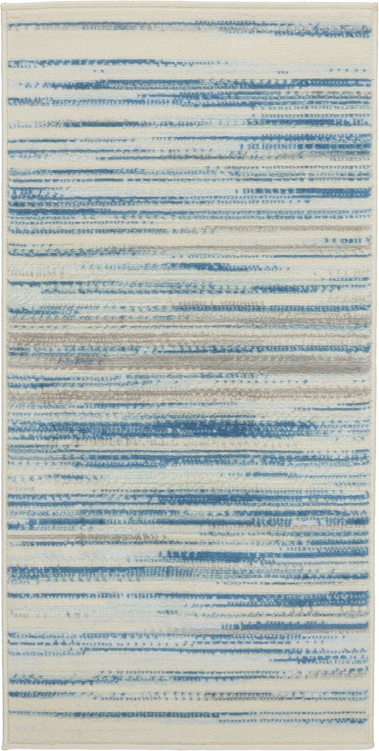The appearance of Jubilant Blue 2' x 4' Modern Area Rug designed by Nourison in the modern / contemporary interior design. This blue piece of furniture  was selected by 1StopBedrooms from Jubilant Collection to add a touch of cosiness and style into your home. Sku: 99446477958. Material: Polypropylene.