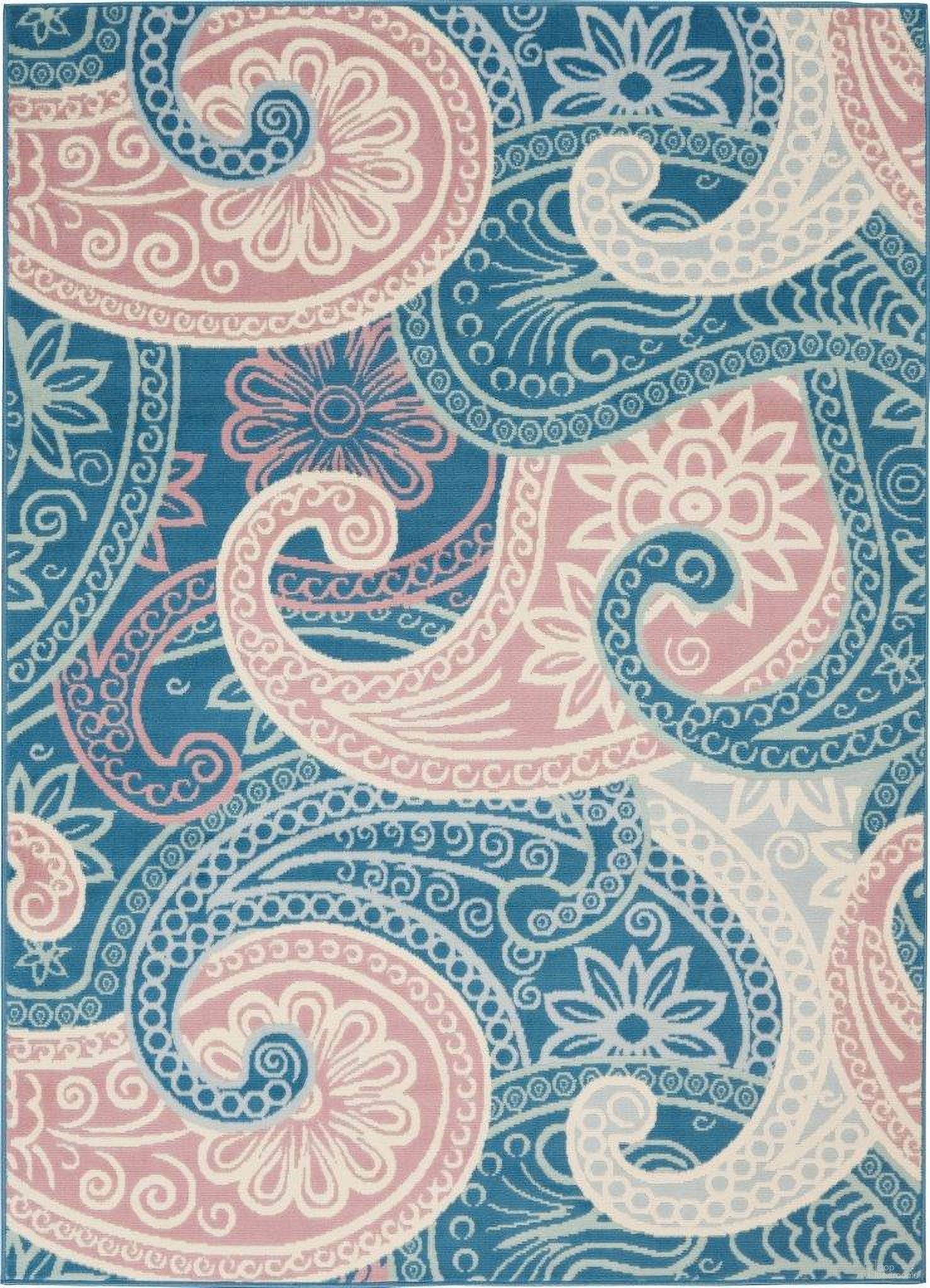 The appearance of Jubilant Blue 4' x 6' Area Rug designed by Nourison in the modern / contemporary interior design. This blue piece of furniture was selected by 1StopBedrooms from Jubilant Collection to add a touch of cosiness and style into your home. Sku: 99446479150. Material: Polypropylene.