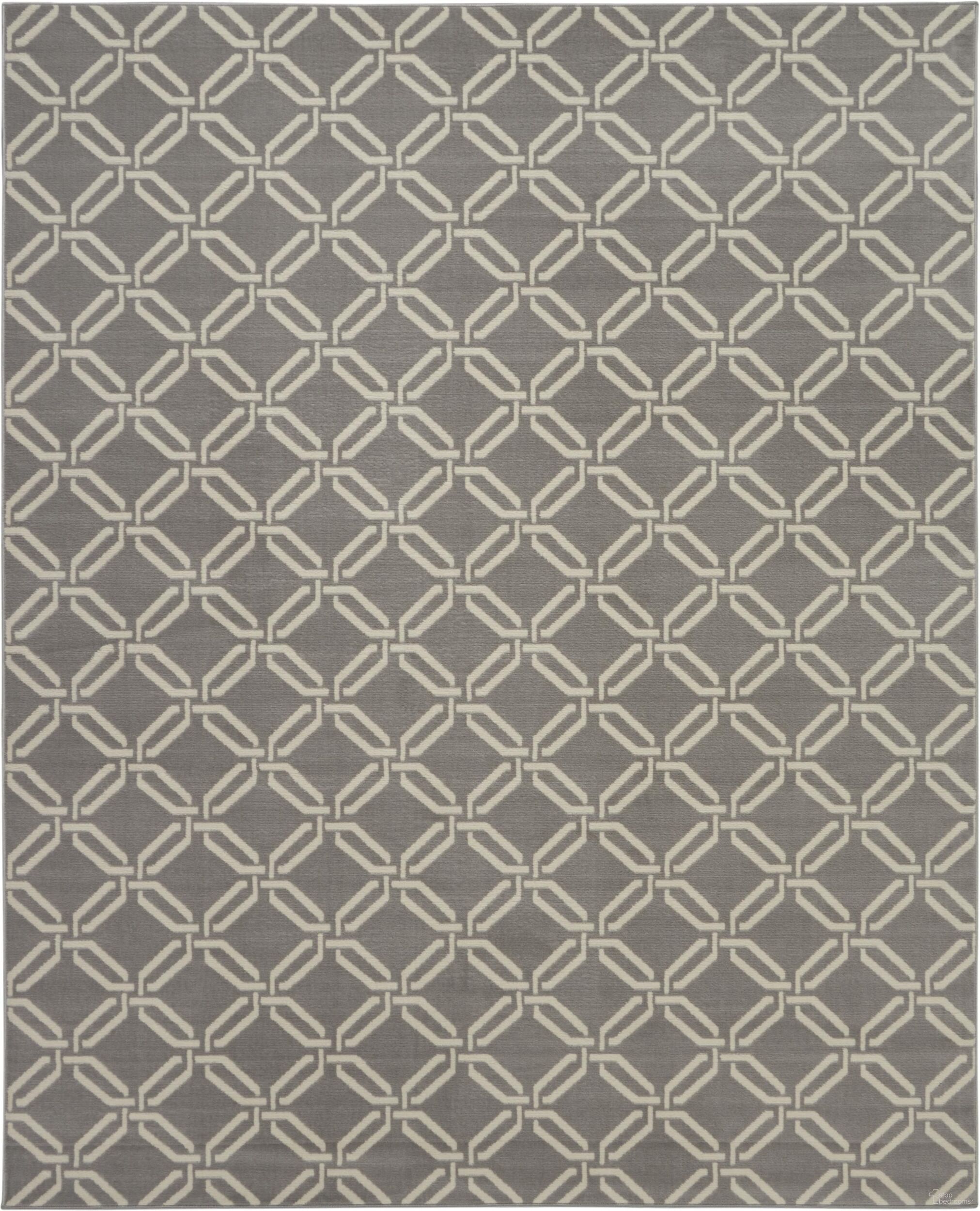 Jubilant Grey 7'10" x 9'10" Contemporary Area Rug