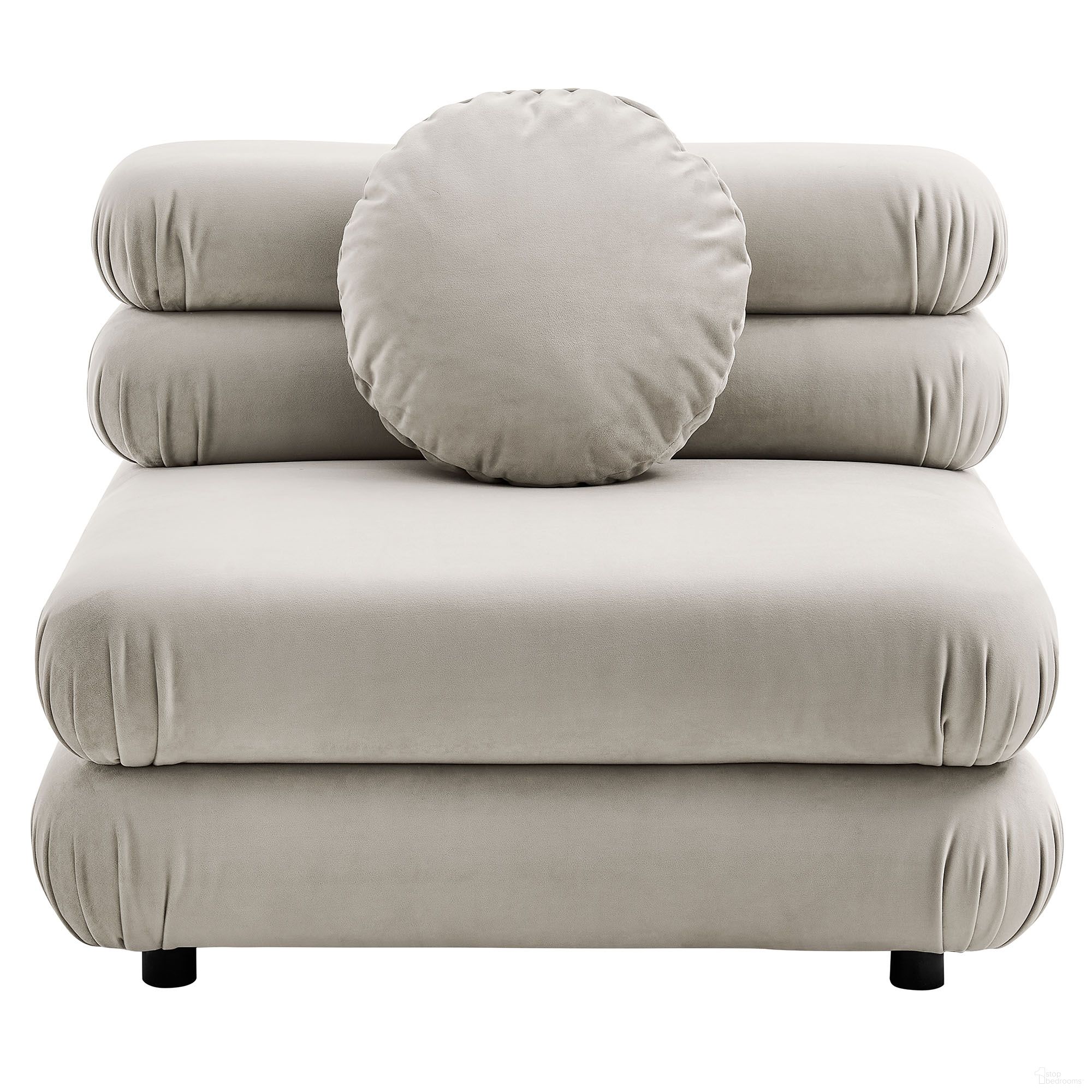 The appearance of Jubilee Modular Performance Velvet Armless Chair In Almond designed by Modway in the modern / contemporary interior design. This almond piece of furniture was selected by 1StopBedrooms from Jubilee Collection to add a touch of cosiness and style into your home. Sku: EEI-6896-ALM. Material: Velvet.