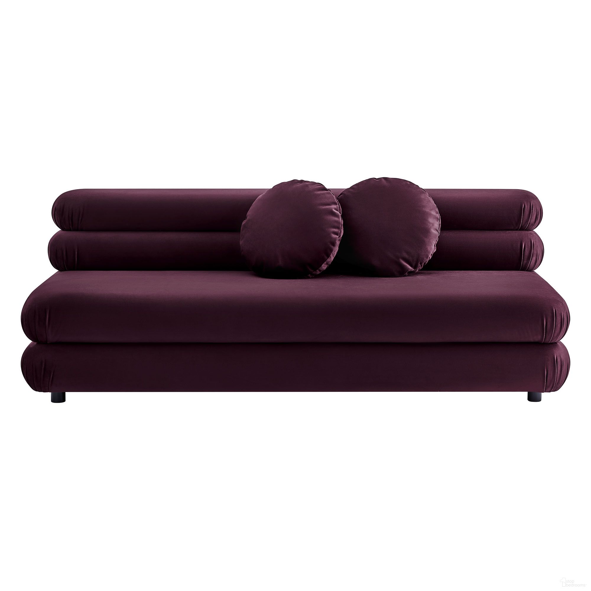 The appearance of Jubilee Modular Performance Velvet Armless Loveseat In Mulberry designed by Modway in the modern / contemporary interior design. This mulberry piece of furniture was selected by 1StopBedrooms from Jubilee Collection to add a touch of cosiness and style into your home. Sku: EEI-6897-MUL. Material: Velvet.
