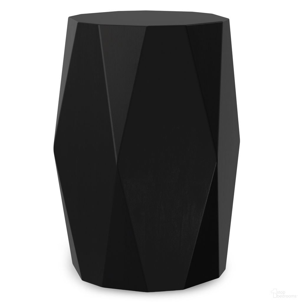 Judson Solid Mango Side Table In Black