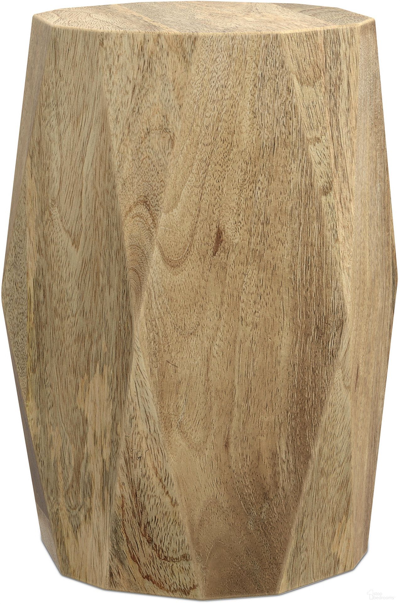 Judson Solid Mango Side Table In Natural