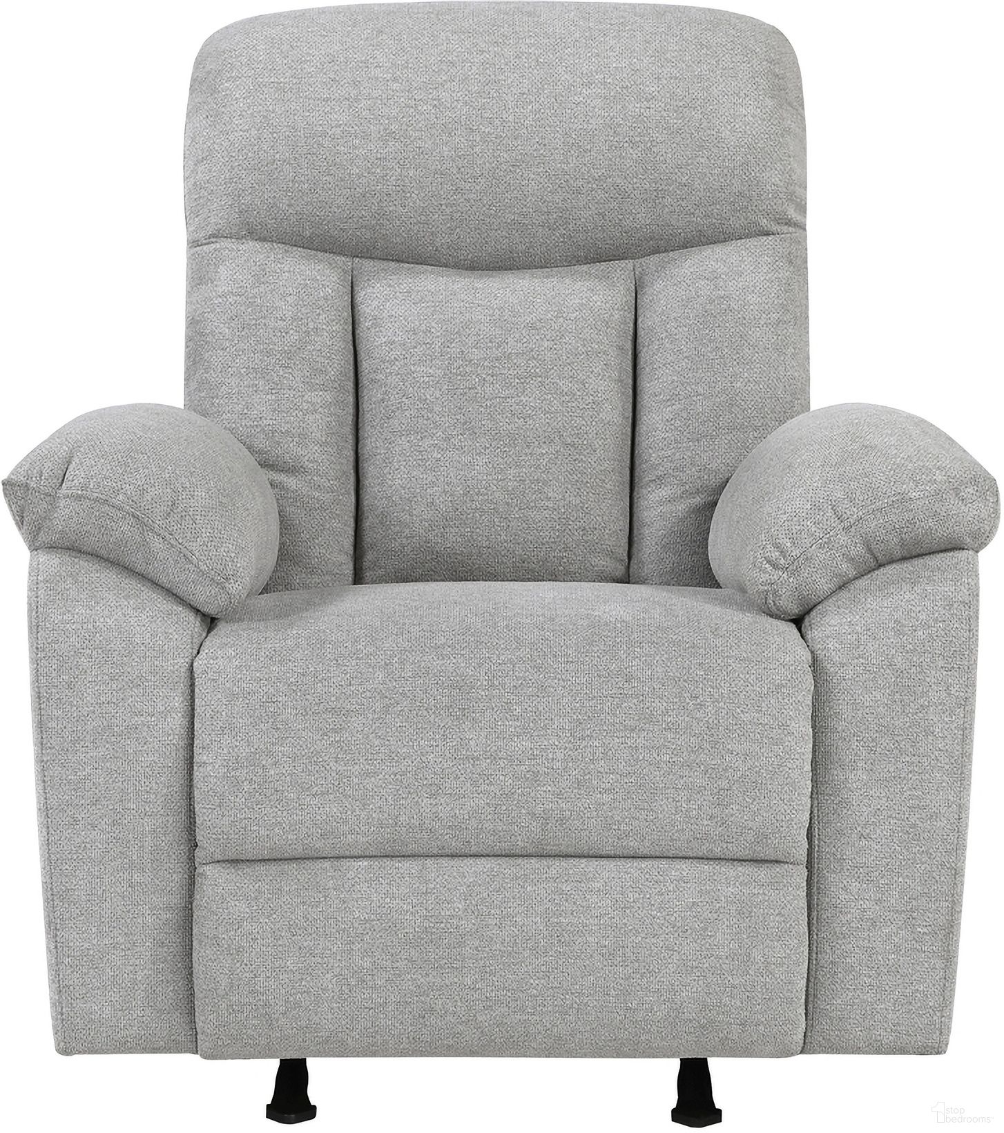 The appearance of Jules Rocker Reclining Chair In Gray designed by Homelegance in the modern / contemporary interior design. This gray piece of furniture was selected by 1StopBedrooms from Jules Collection to add a touch of cosiness and style into your home. Sku: 8440GRY-1. Material: Chenille.