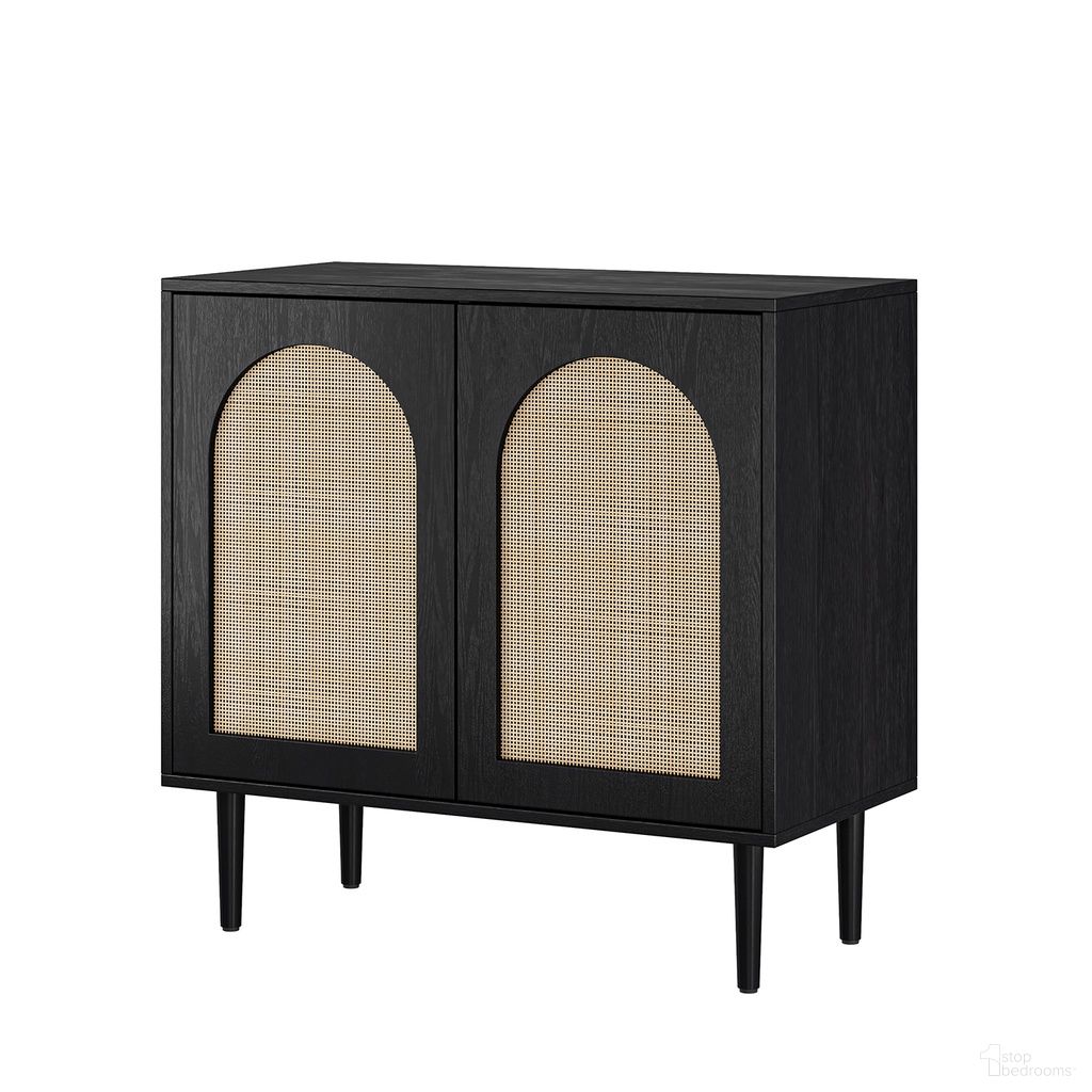 The appearance of Juli Accent Cabinet In Black designed by Karat Home in the modern / contemporary interior design. This black piece of furniture was selected by 1StopBedrooms from Juli Collection to add a touch of cosiness and style into your home. Sku: SCSD0748-BLK. Material: Engineered Wood.