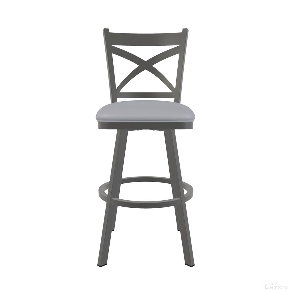 The appearance of Julia 26 Inch Counter Height Swivel Stool In Firestone Grey and Charcoal Gray designed by Wesley Allen in the transitional interior design. This firestone grey/charcoal gray piece of furniture was selected by 1StopBedrooms from Julia Collection to add a touch of cosiness and style into your home. Sku: B513H26-S-PTR-DST. Material: Metal.