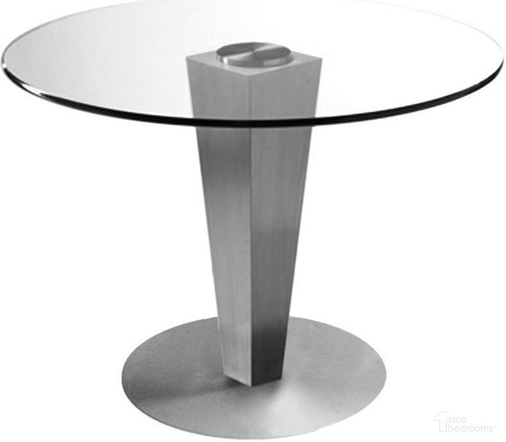 The appearance of 38 Inch Glass Round Dining Table In Silver designed by Bellini Modern Living in the modern / contemporary interior design. This silver piece of furniture was selected by 1StopBedrooms from Julia Collection to add a touch of cosiness and style into your home. Sku: Julia 38. Table Base Style: Pedestal. Table Top Shape: Round. Material: Stainless Steel. Size: 38".