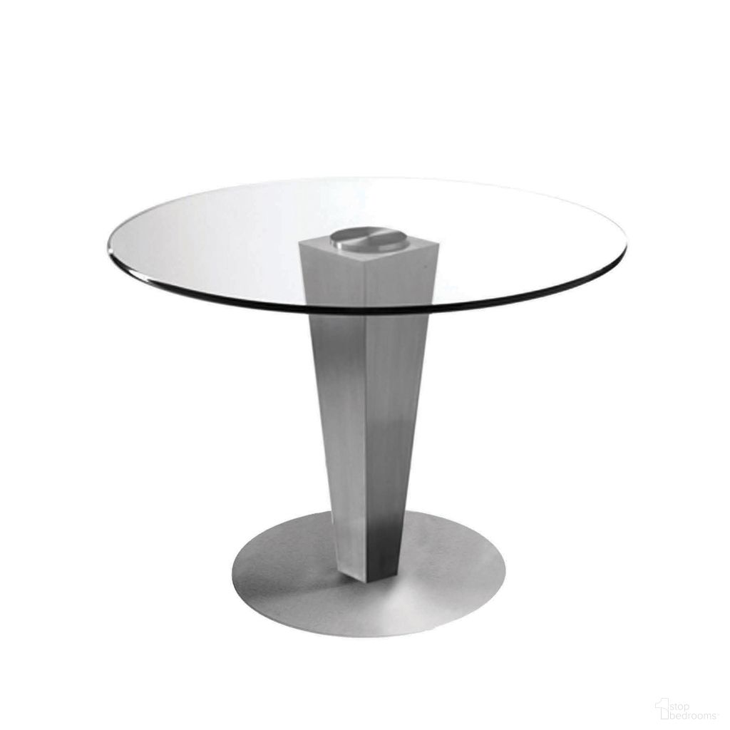 Julia 42 Inch Dining Table In Glass