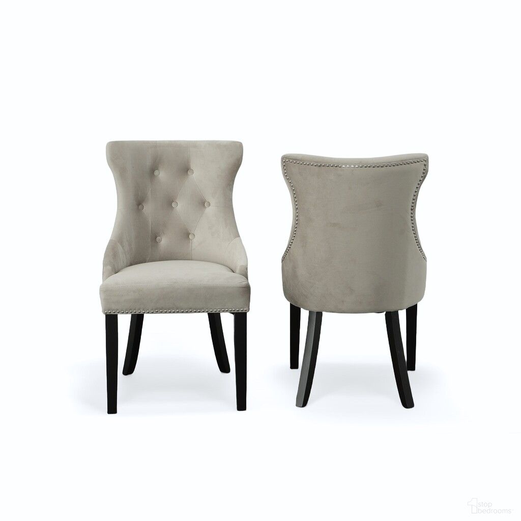 The appearance of Julia Tufted Back Upholstered Chair - Set of 2 In Espresso and Gray Upholstery designed by Carolina Living in the traditional interior design. This espresso and gray piece of furniture was selected by 1StopBedrooms from Julia Collection to add a touch of cosiness and style into your home. Sku: 2123-ESPGRY. Material: Polyester. Chair Type: Side Chair.