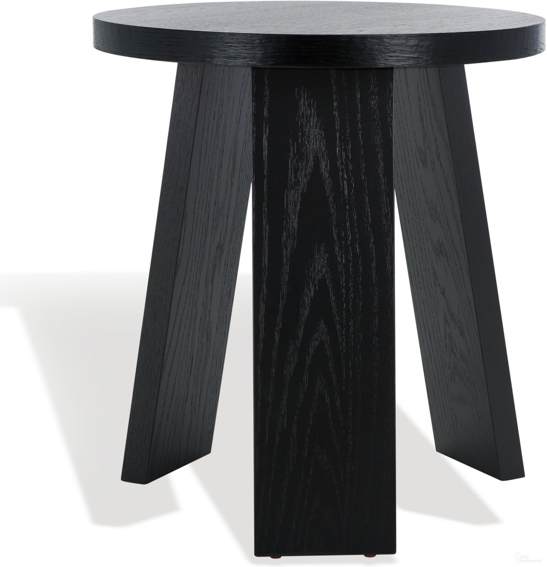 The appearance of Julianna Wood Accent Table In Black designed by Safavieh Couture in the modern / contemporary interior design. This black piece of furniture  was selected by 1StopBedrooms from Julianna Collection to add a touch of cosiness and style into your home. Sku: SFV2165B. Material: MDF.