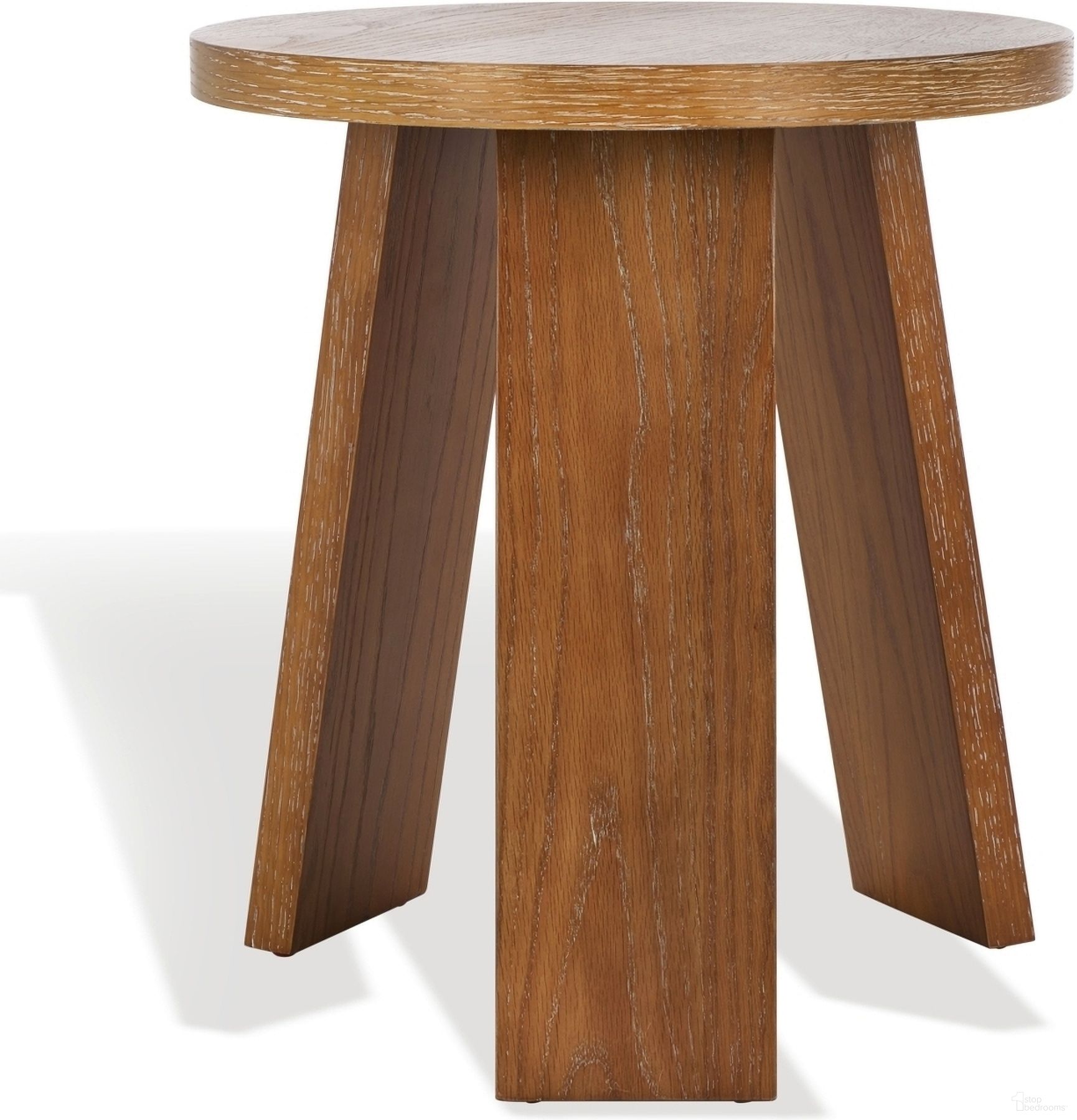 The appearance of Julianna Wood Accent Table In Rustic Oak designed by Safavieh Couture in the modern / contemporary interior design. This rustic oak piece of furniture  was selected by 1StopBedrooms from Julianna Collection to add a touch of cosiness and style into your home. Sku: SFV2165A. Material: MDF.