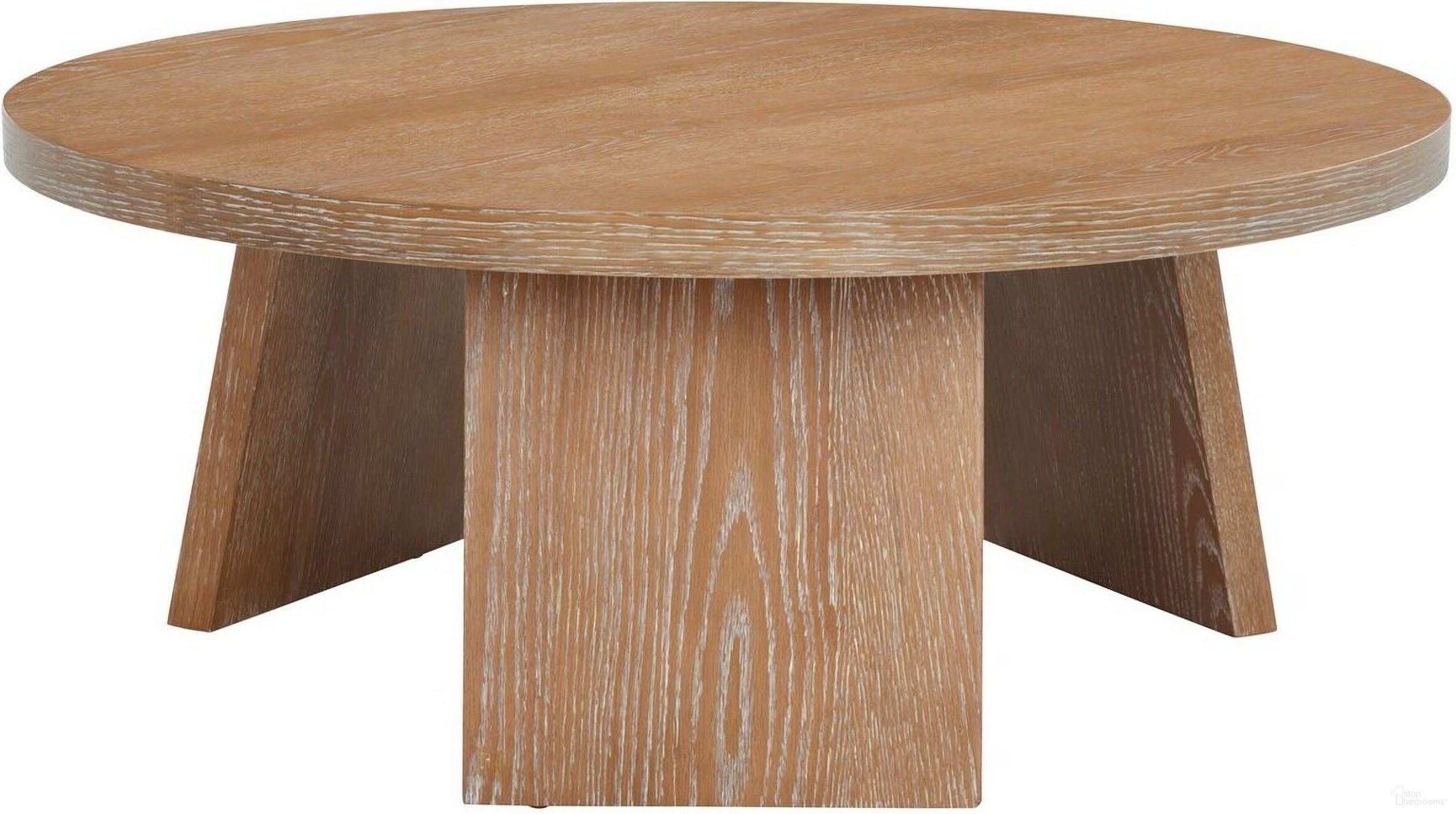 The appearance of Julianna Wood Coffee Table In Rustic Oak designed by Safavieh Couture in the rustic / southwestern interior design. This rustic oak piece of furniture  was selected by 1StopBedrooms from Julianna Collection to add a touch of cosiness and style into your home. Sku: SFV2127A. Material: Wood.