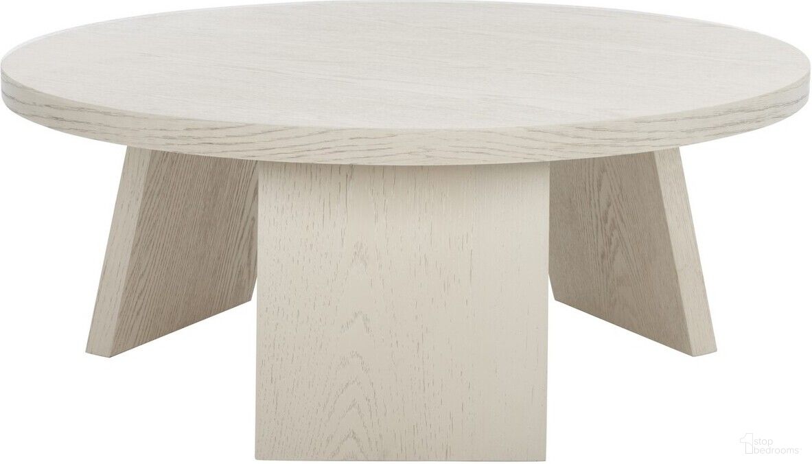 Julianna Wood Coffee Table In White Wash