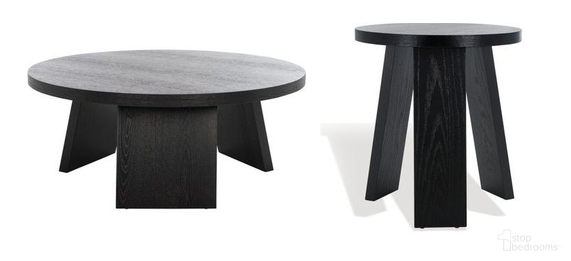 The appearance of Julianna Wood Occasional Table Set In Black designed by Safavieh Couture in the modern / contemporary interior design. This black piece of furniture  was selected by 1StopBedrooms from Julianna Collection to add a touch of cosiness and style into your home. Sku: SFV2127B;SFV2165B. Material: Wood.