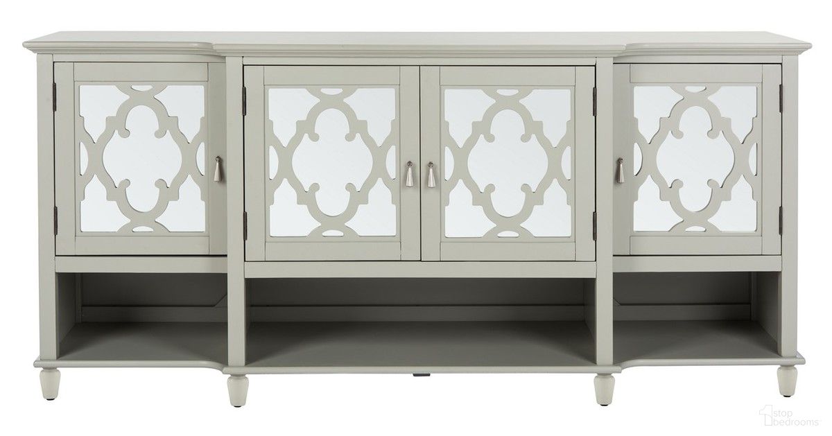The appearance of Juliette Mirrored Sideboard In Grey designed by Safavieh Couture in the traditional interior design. This grey piece of furniture was selected by 1StopBedrooms from Juliette Collection to add a touch of cosiness and style into your home. Sku: SFV8501B. Material: Wood.