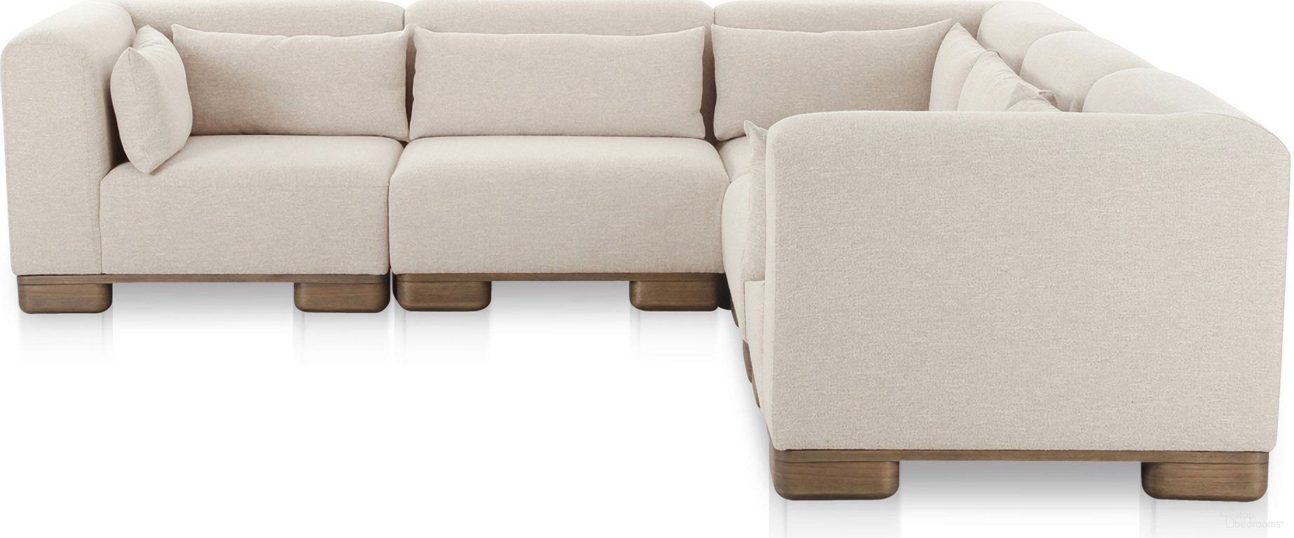 June Classic L-Shaped Modular Sectional In Oatmeal