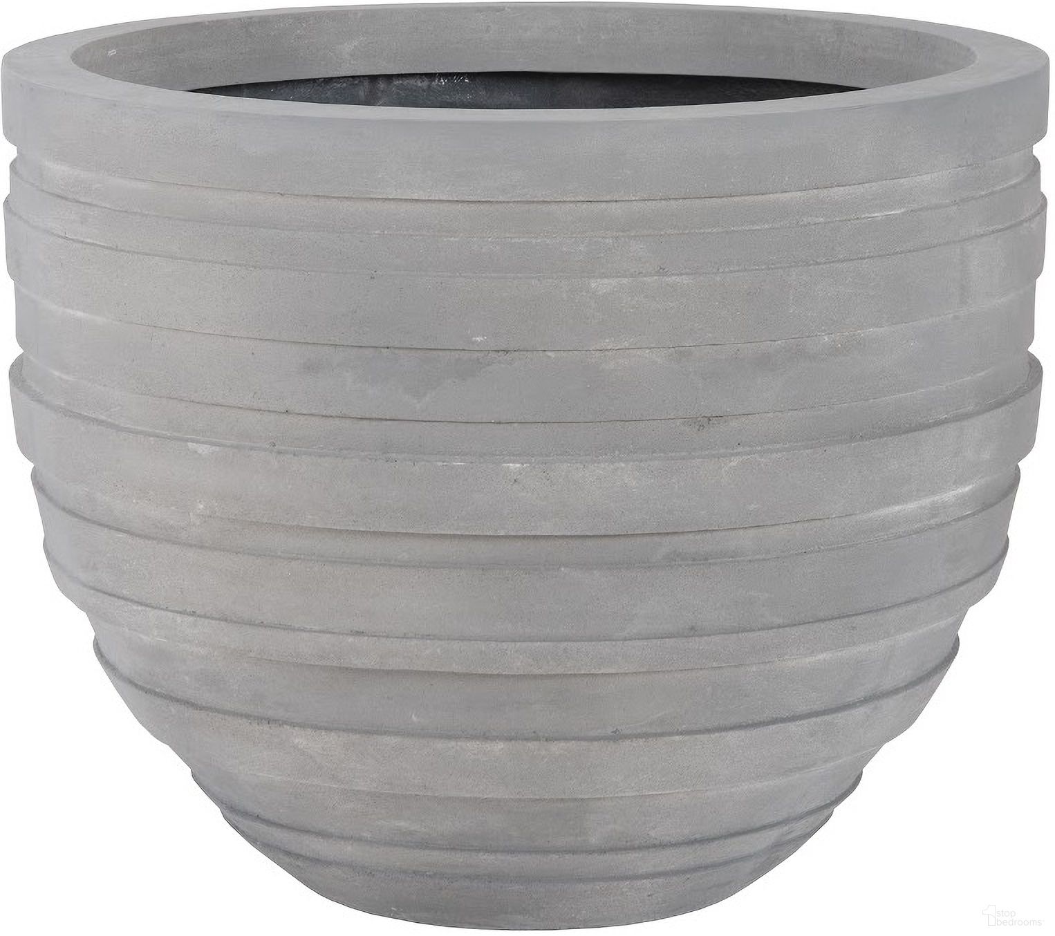June Medium Raw Gray Planter