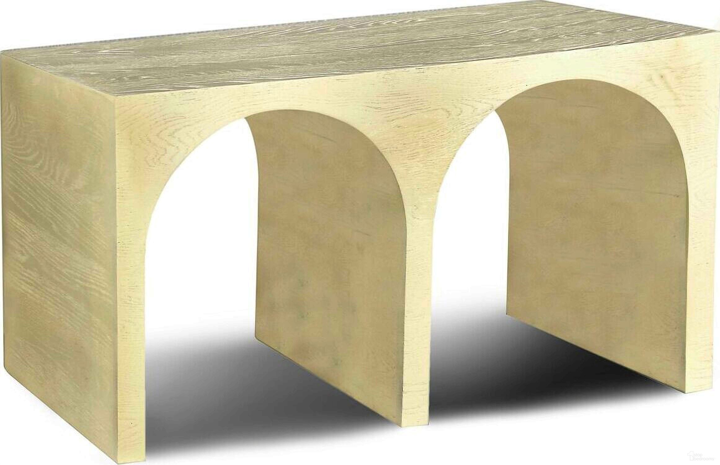 The appearance of June Oak 54-Inch Console Table In Cream designed by Meridian in the transitional interior design. This cream piece of furniture was selected by 1StopBedrooms from June Collection to add a touch of cosiness and style into your home. Sku: 458Cream-T. Material: Wood.