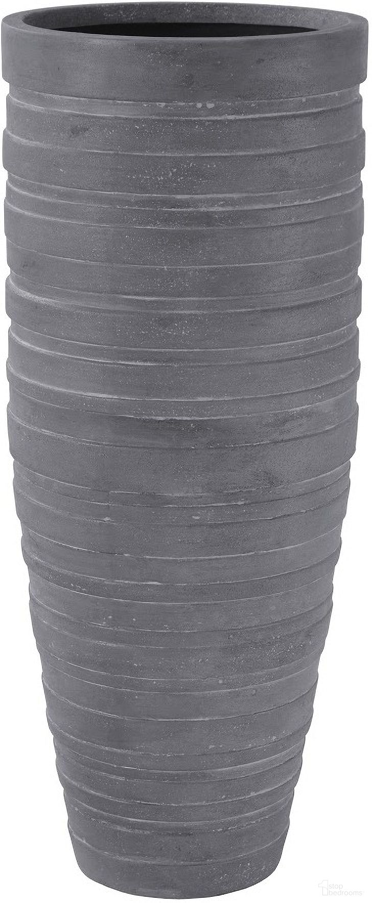 June Slim Planter In Raw Gray In Lg