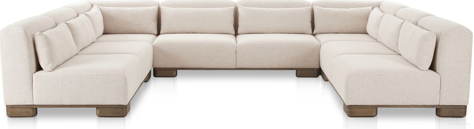 June U-Shaped Modular Sectional In Oatmeal