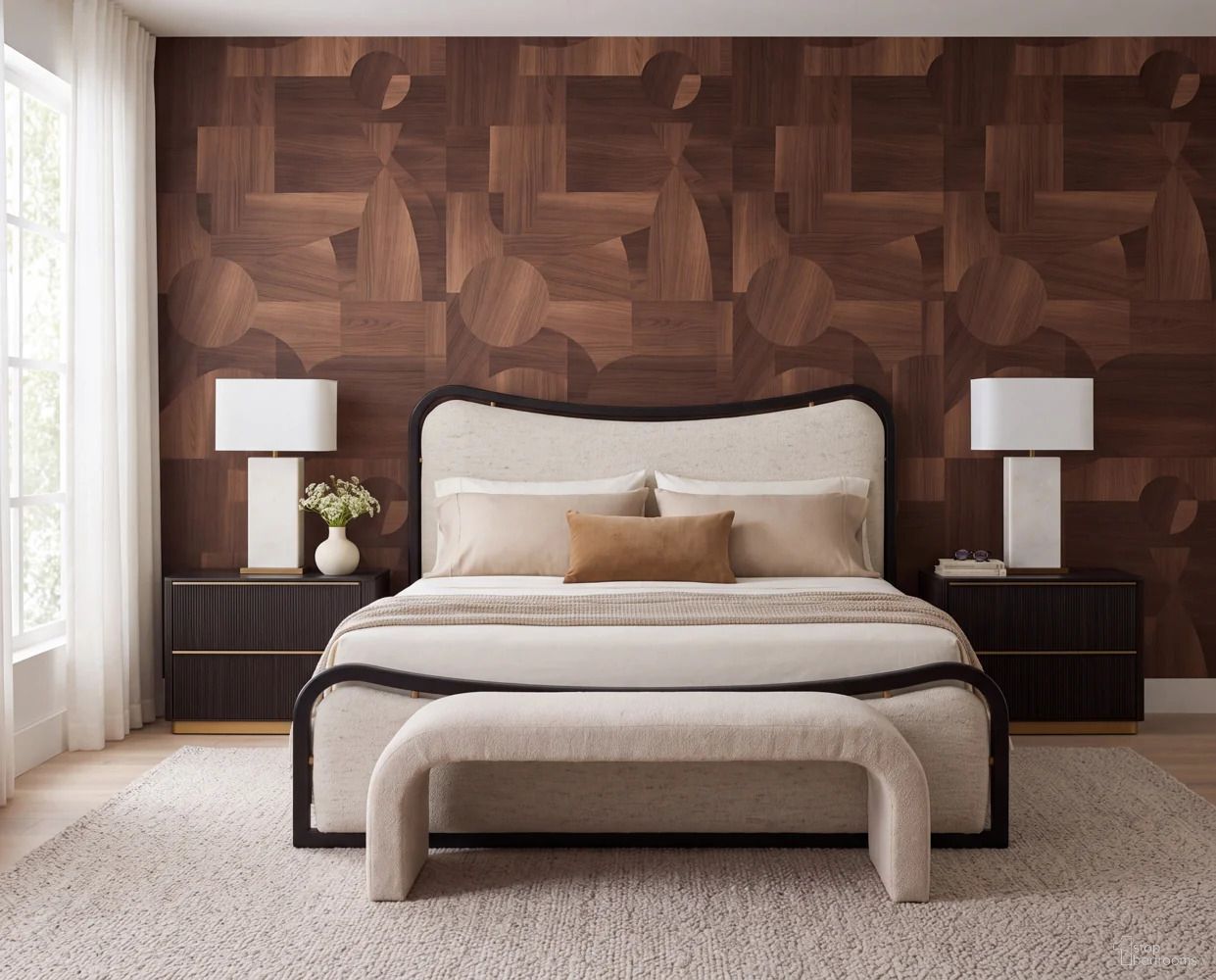 Junia Platform Bedroom Set In Hailey Moon