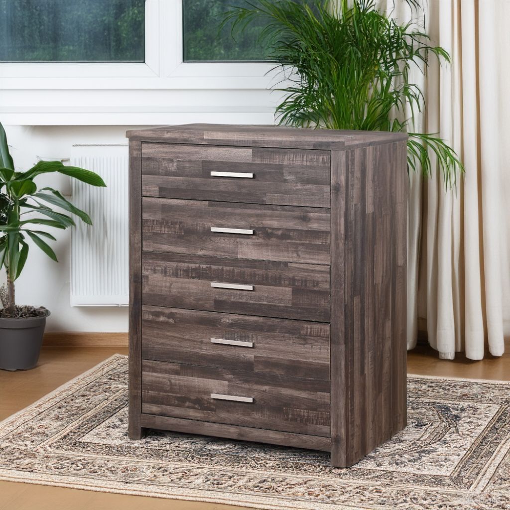 The appearance of Juniper Chest designed by ACME in the transitional interior design. This dark oak piece of furniture  was selected by 1StopBedrooms from Juniper Collection to add a touch of cosiness and style into your home. Sku: 22166. Material: Wood.