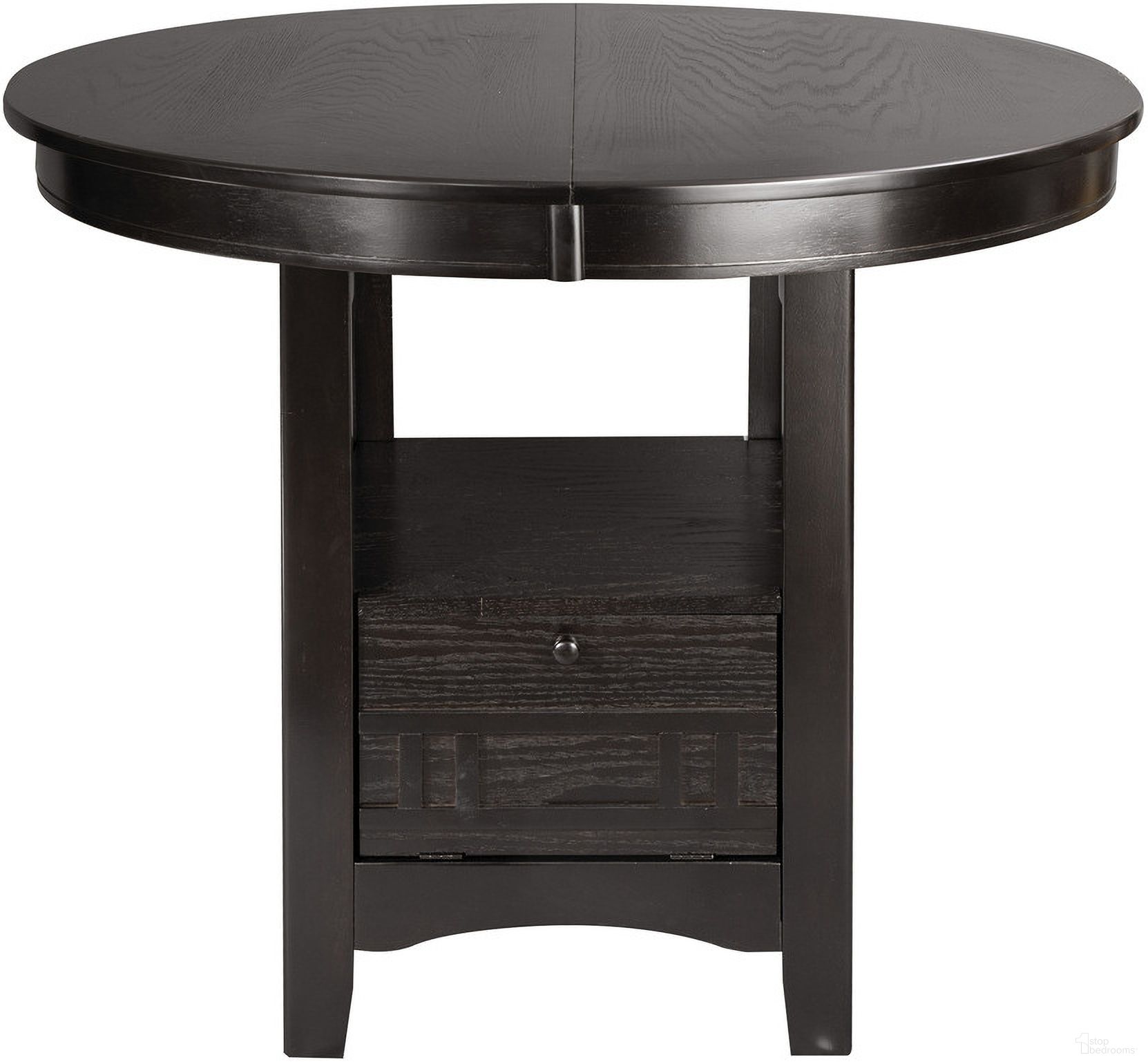The appearance of Junipero Counter Height Table designed by Homelegance in the traditional interior design. This brown piece of furniture was selected by 1StopBedrooms from Junipero Collection to add a touch of cosiness and style into your home. Sku: 2423-36. Table Base Style: Legs. Table Top Shape: Oval. Material: Wood. Size: 42" x 42".