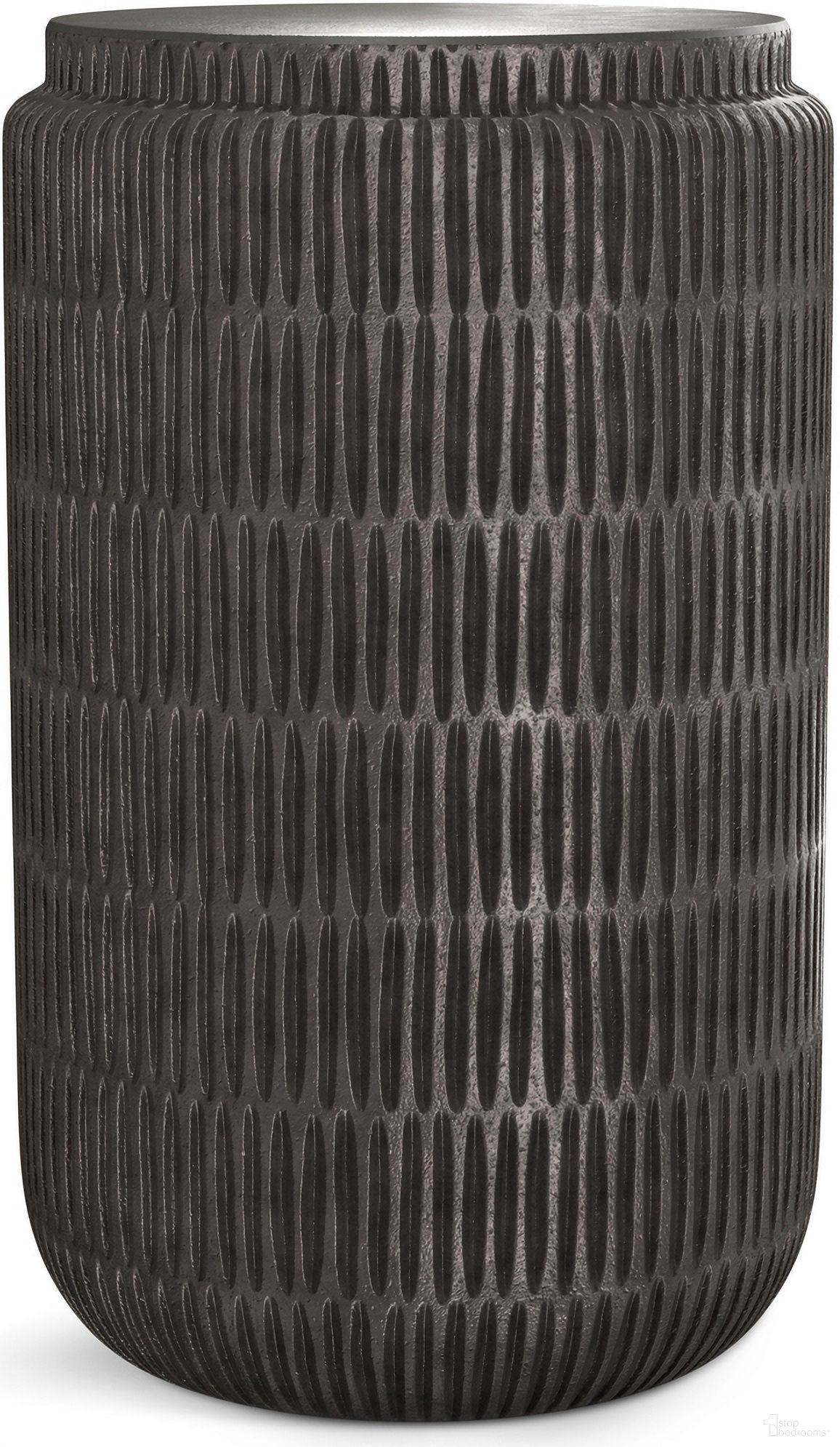 Juno Cast Aluminum Side Table In Graphite by Simpli Home | 1StopBedrooms