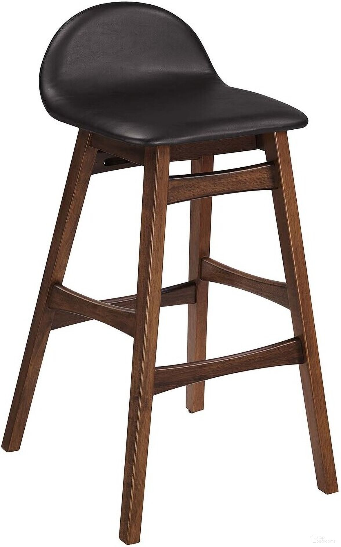 The appearance of Juno Wood Bar Stool Set of 2 In Brown designed by Modway in the transitional interior design. This brown piece of furniture  was selected by 1StopBedrooms from Juno Collection to add a touch of cosiness and style into your home. Sku: EEI-6554-BRN. Material: Foam.