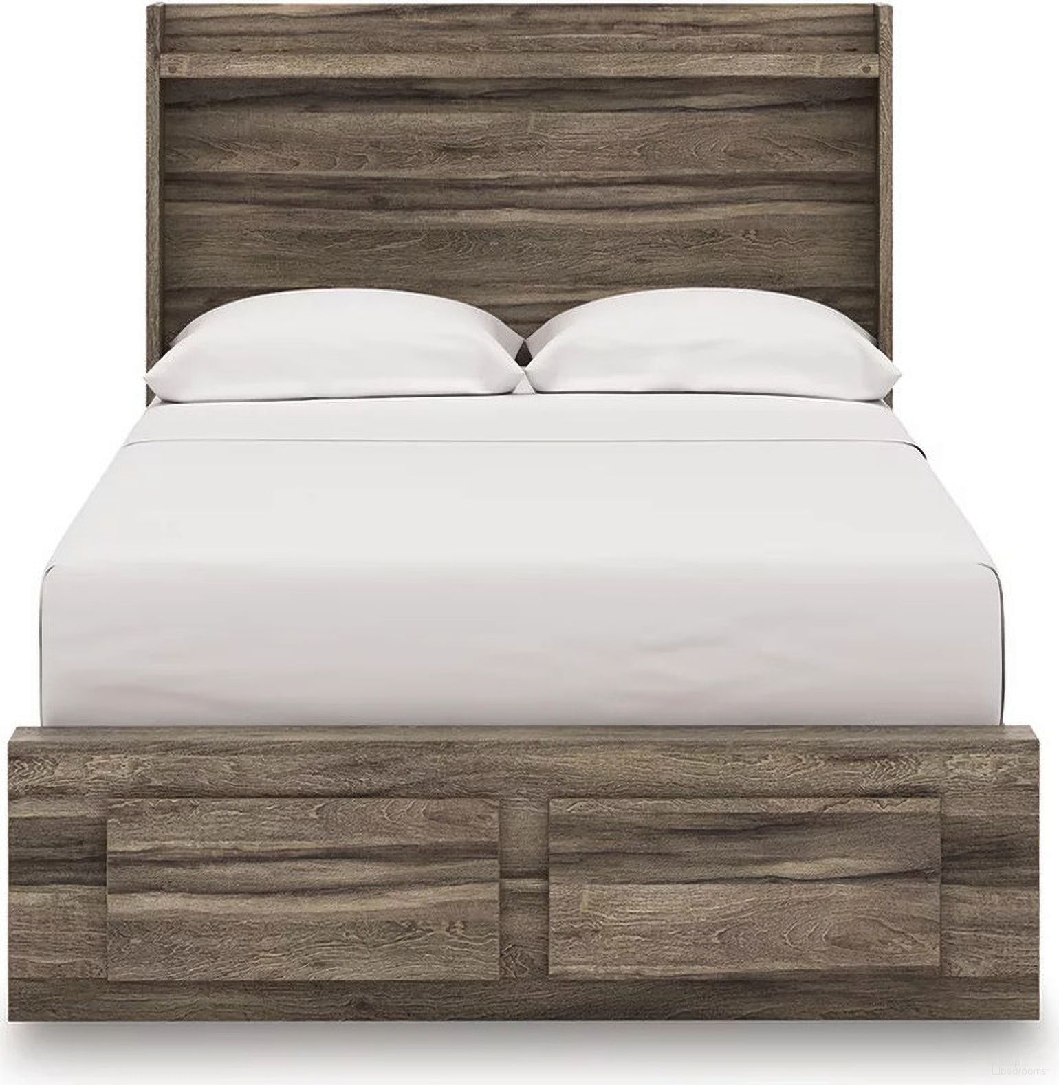 The appearance of Jusika Full Panel Storage Bed In Brown designed by Signature Design by Ashley in the transitional interior design. This brown piece of furniture  was selected by 1StopBedrooms from Jusika Collection to add a touch of cosiness and style into your home. Sku: B100-12;NCB2005-84S;NCB2005-87;NCB2005-89. Bed Type: Storage Bed. Bed Size: Full.